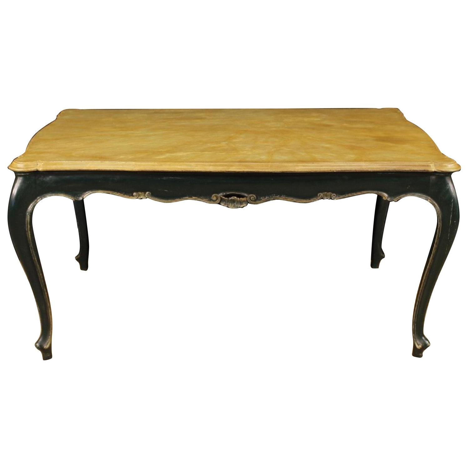 20th Century Venetian Dining Table in Lacquered Wood - image-0