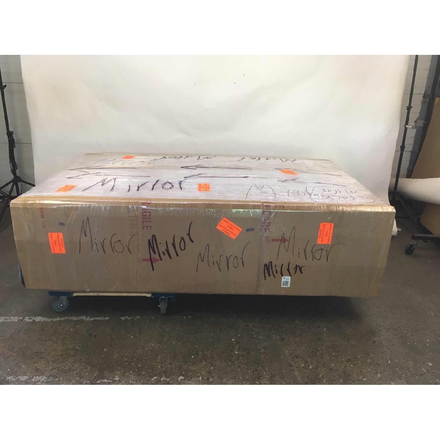 Restoration Hardware Strand Mirrored Armoire - image-1