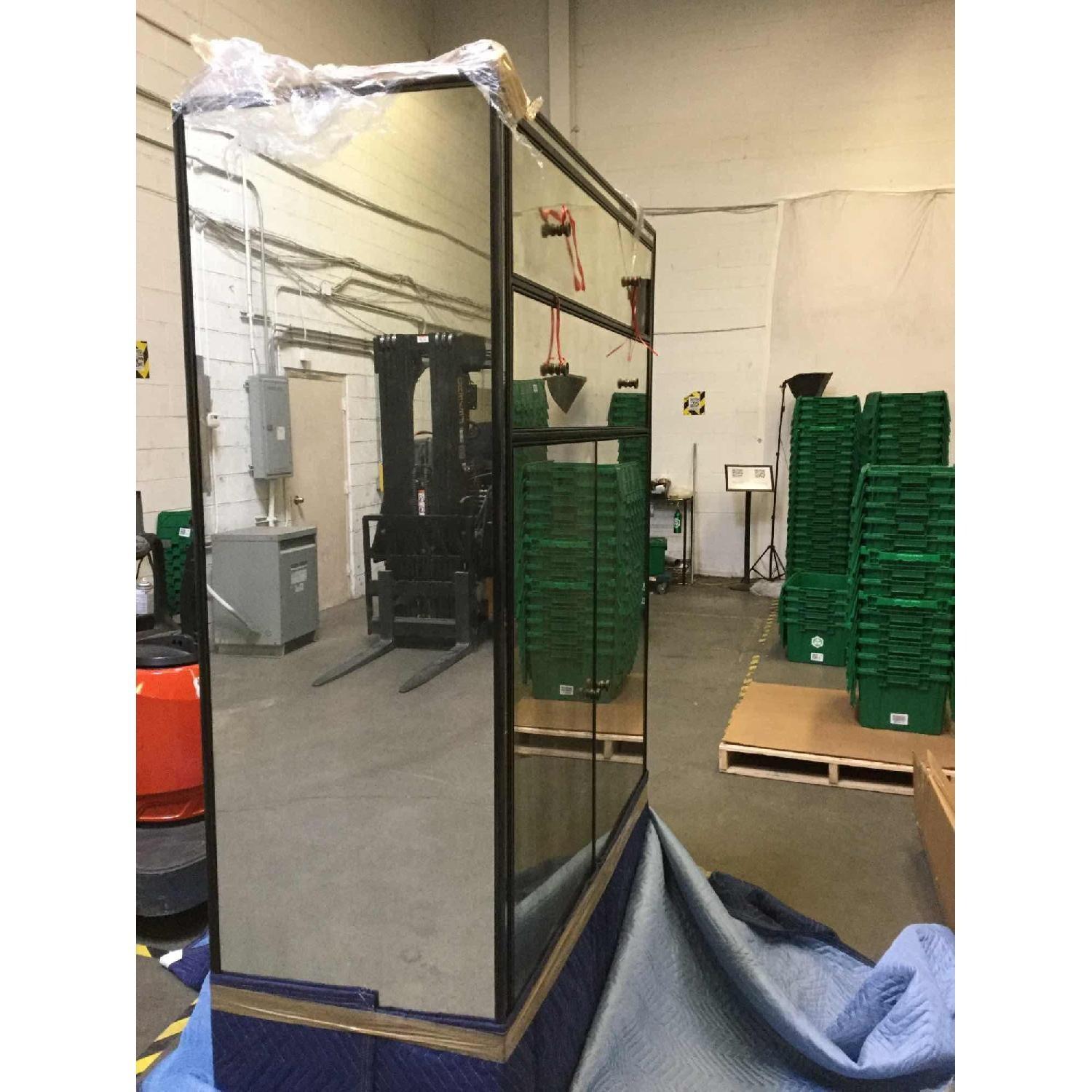 Restoration Hardware Strand Mirrored Armoire - image-4