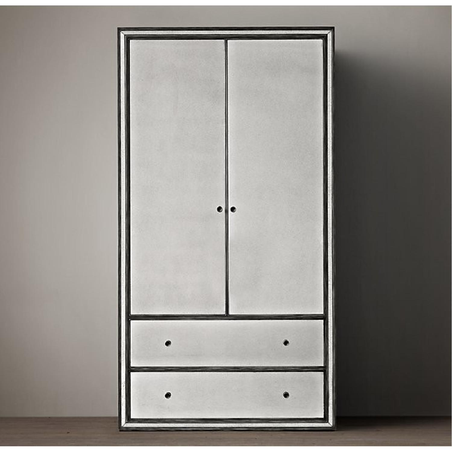 Restoration Hardware Strand Mirrored Armoire - image-6