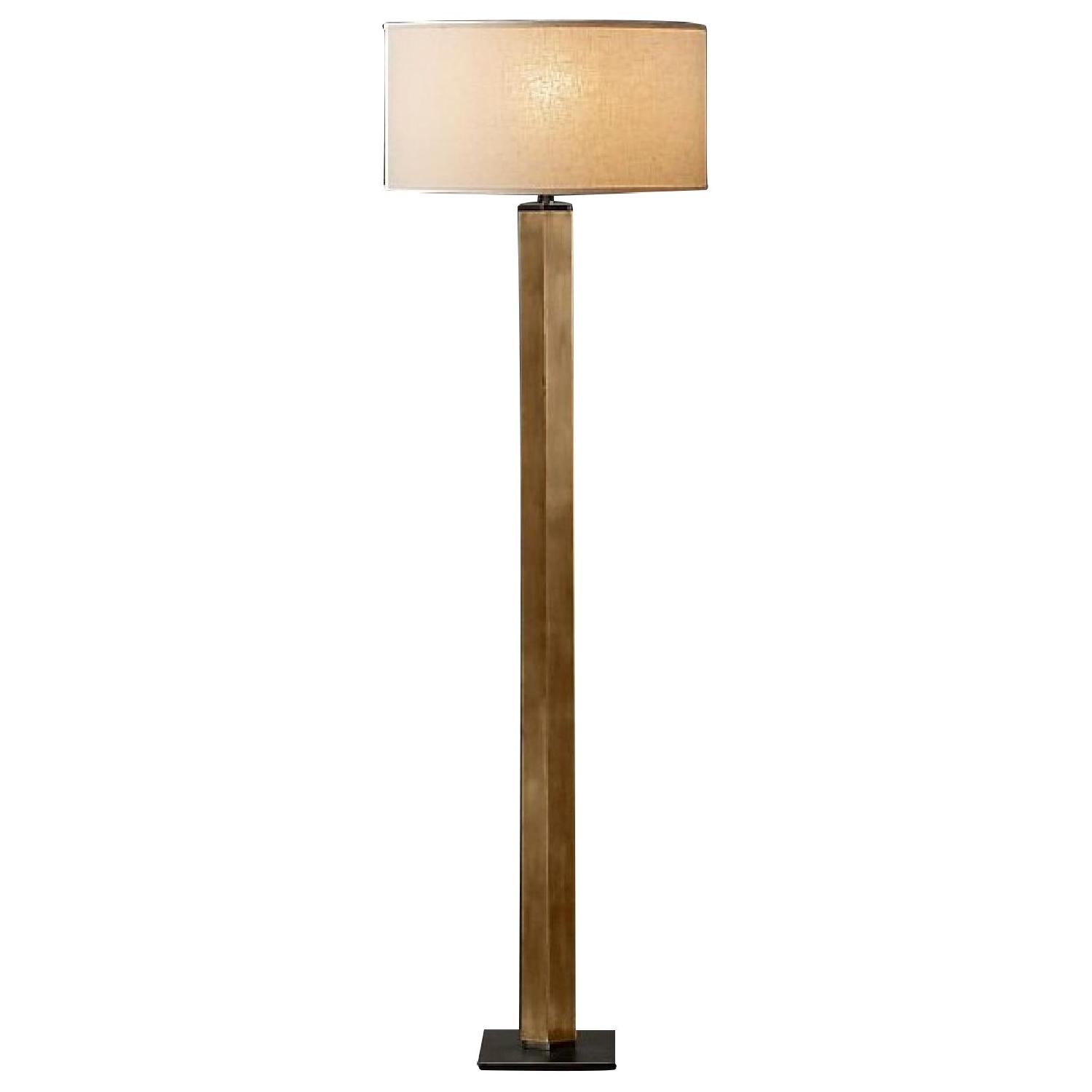 Restoration Hardware Hexagonal Column Floor Lamp - image-0