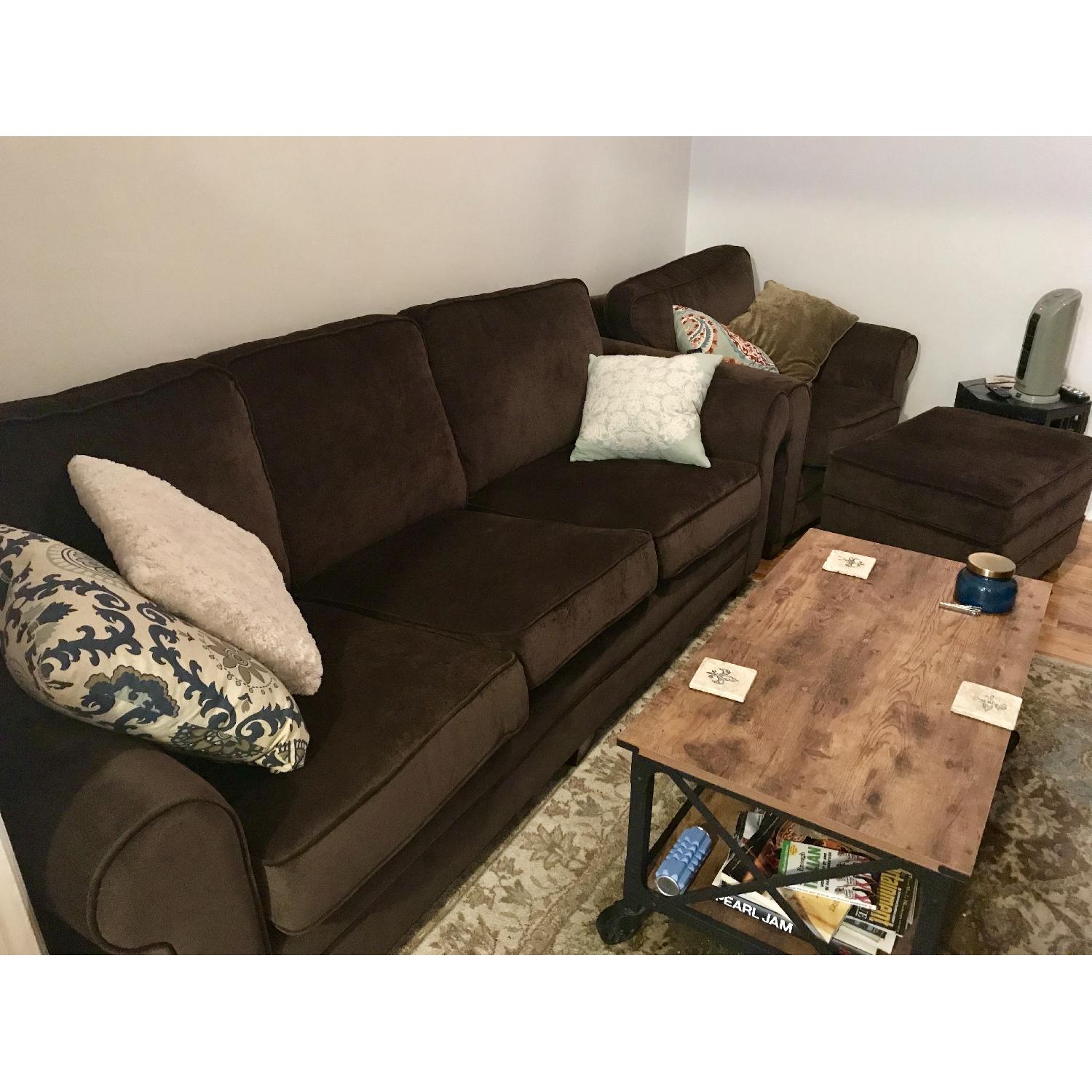 Bob's Maggie II Sofa + Chair & Storage Ottoman - image-2