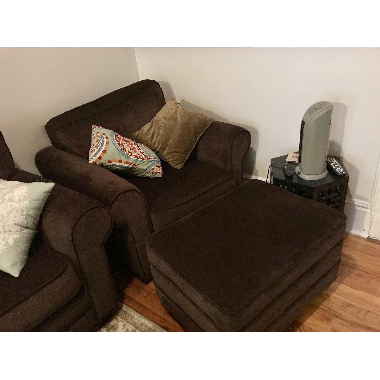 Bob's Maggie II Sofa + Chair & Storage Ottoman - image-4