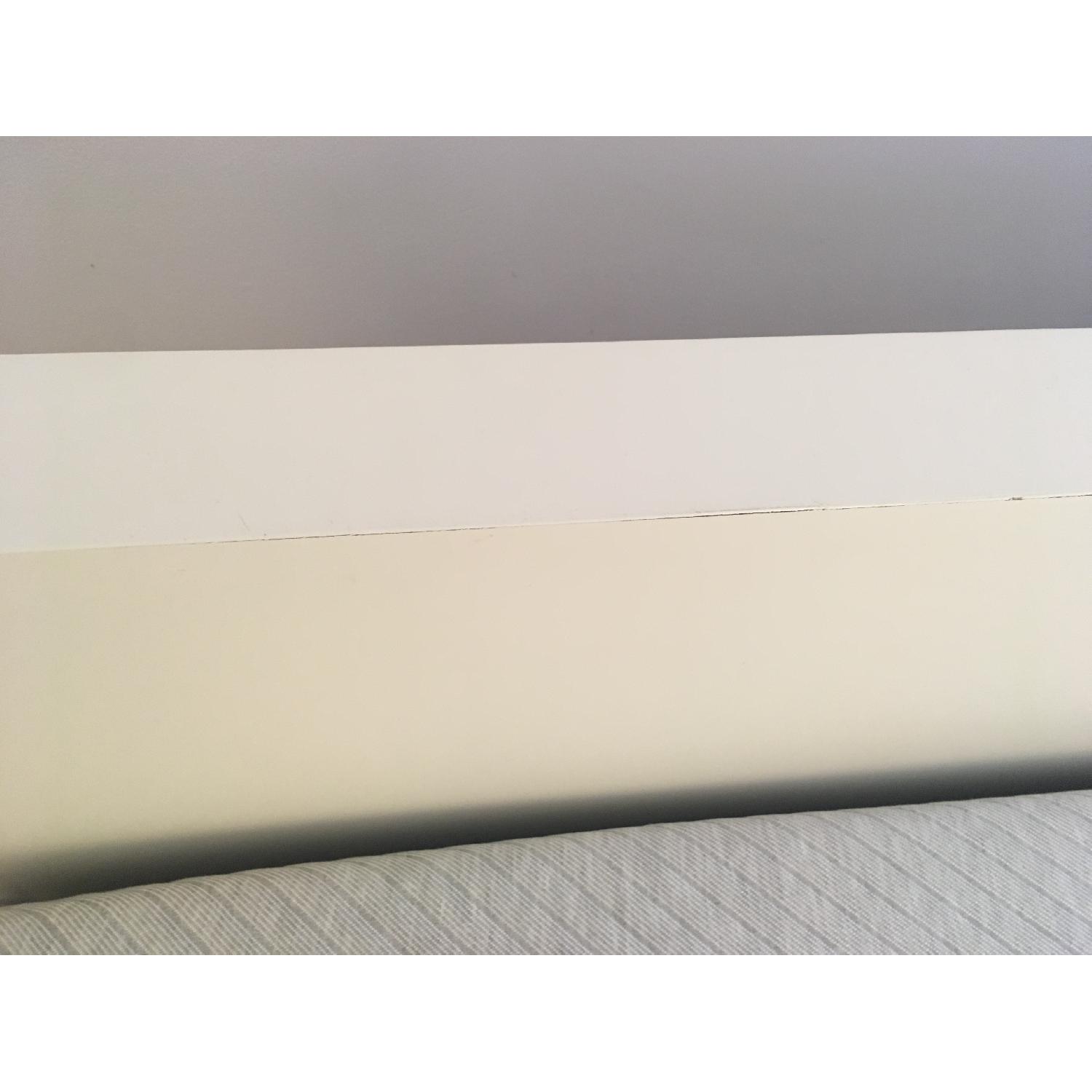 West Elm White Parsons DayBed w/ Trundle - image-4