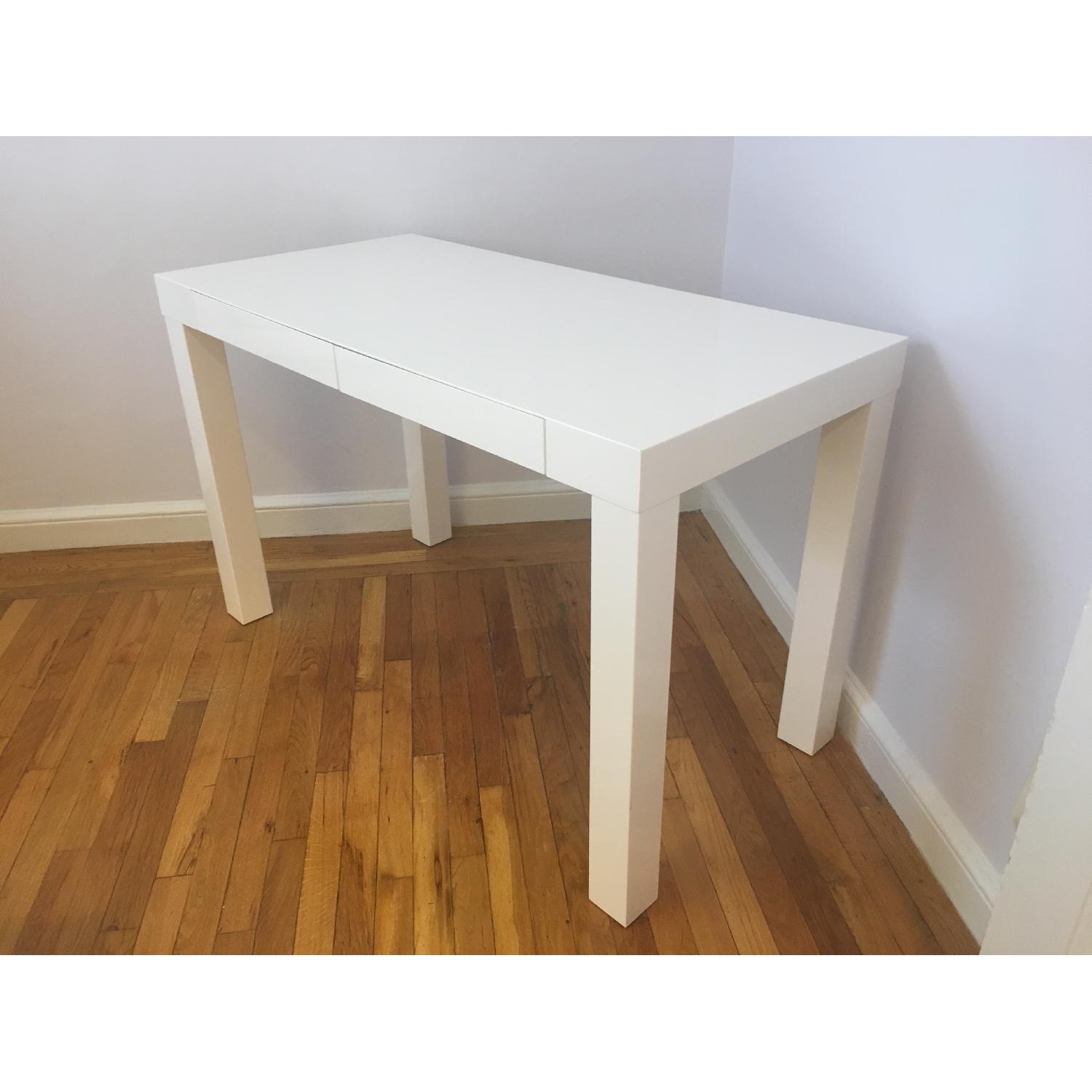 West Elm Parsons Desk in White - image-3