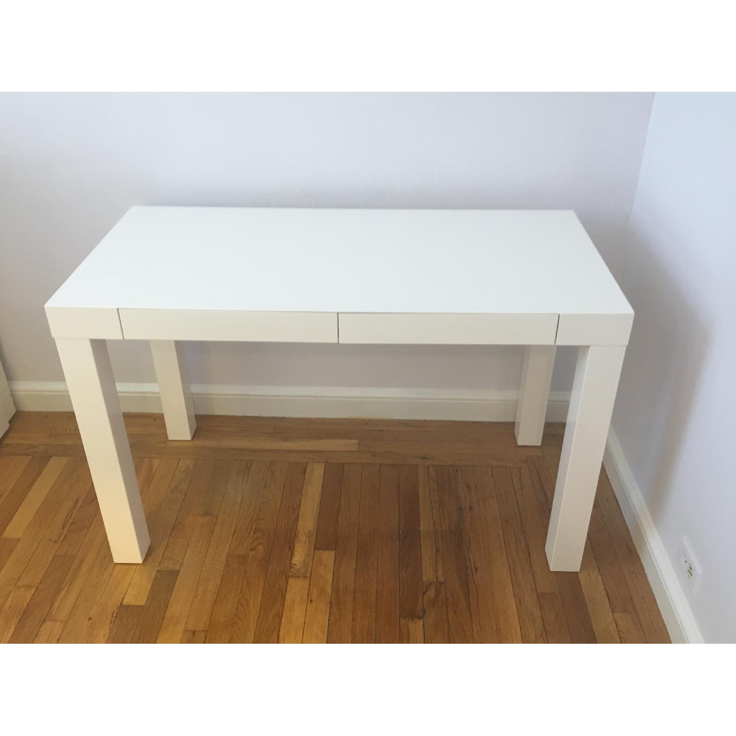 West Elm Parsons Desk in White - image-4