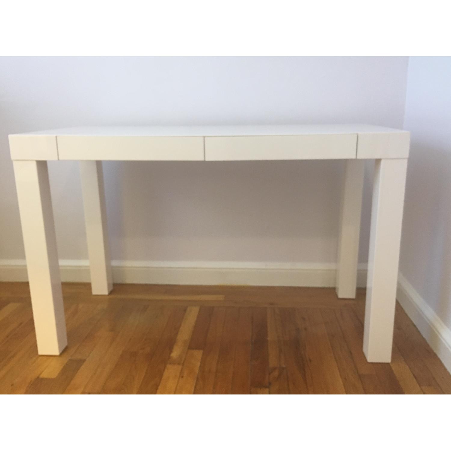 West Elm Parsons Desk in White - image-6
