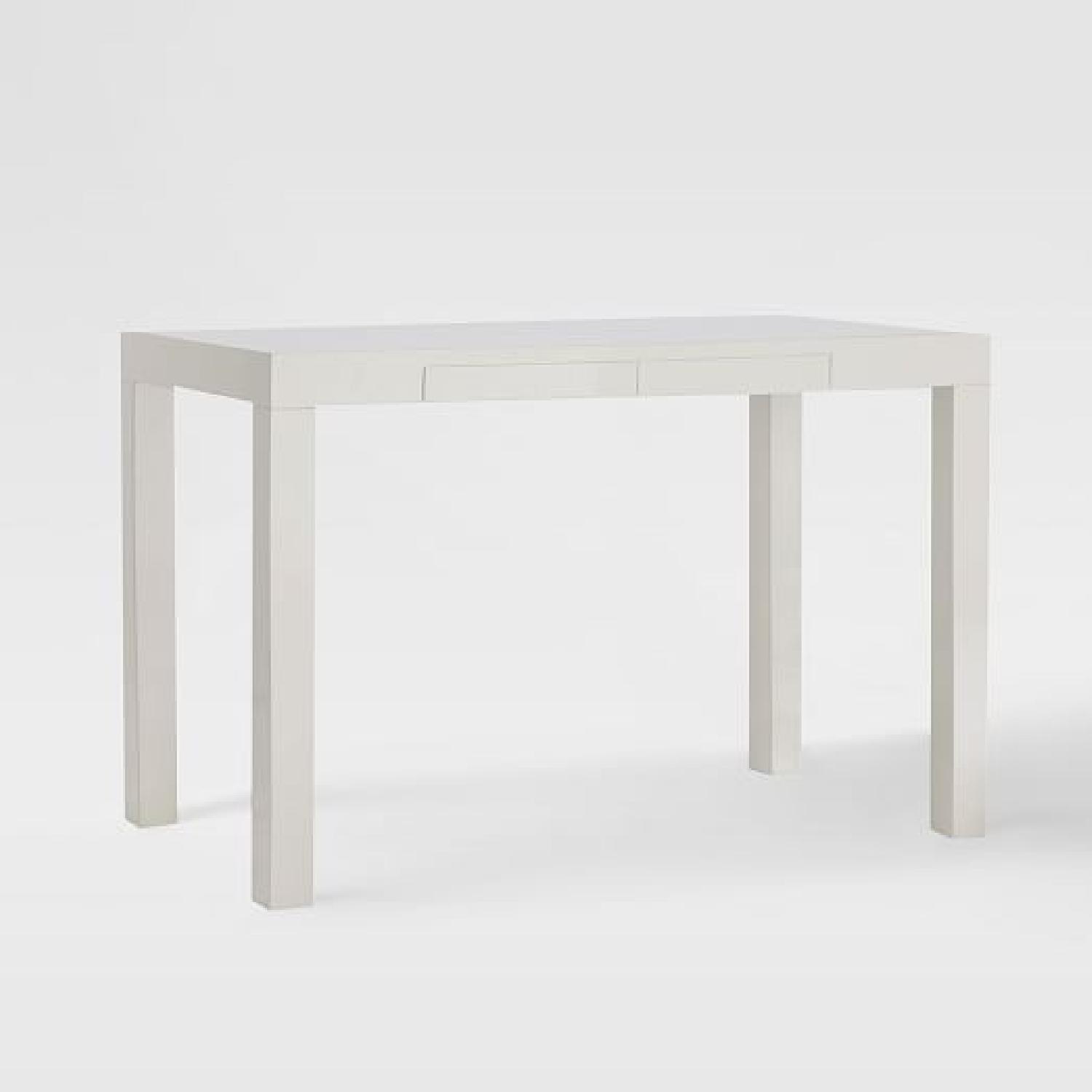 West Elm Parsons Desk in White - image-7