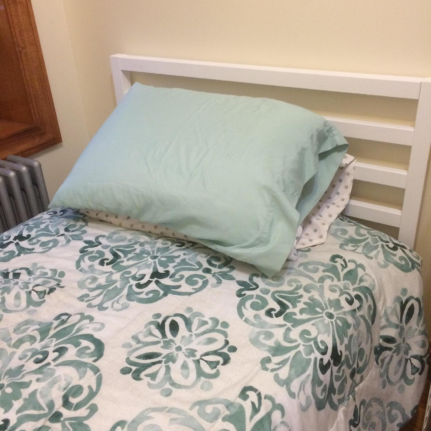 Ikea Tarva Twin Bed in Chalk Painted White - image-1