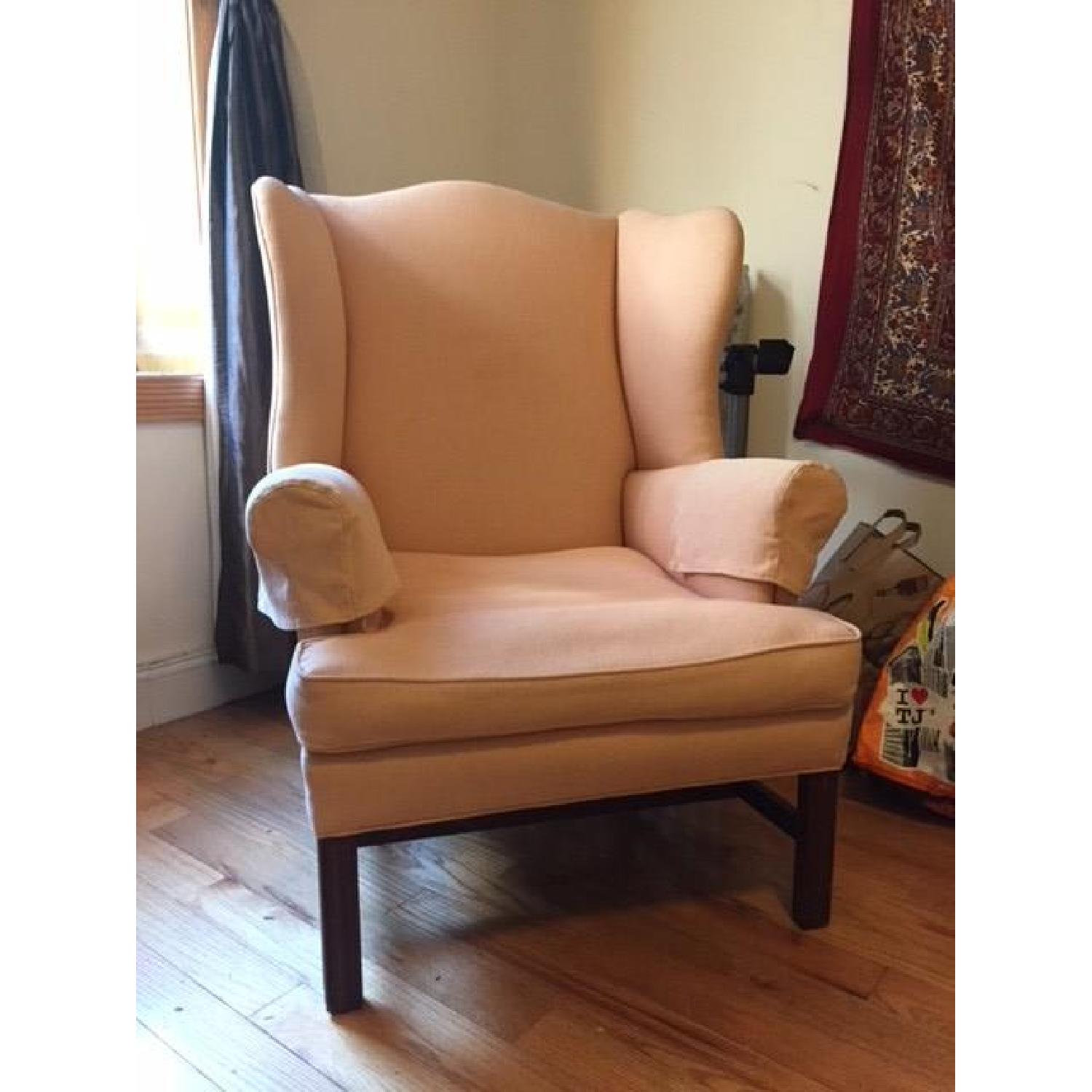 Antique Winged Arm Chair - image-2