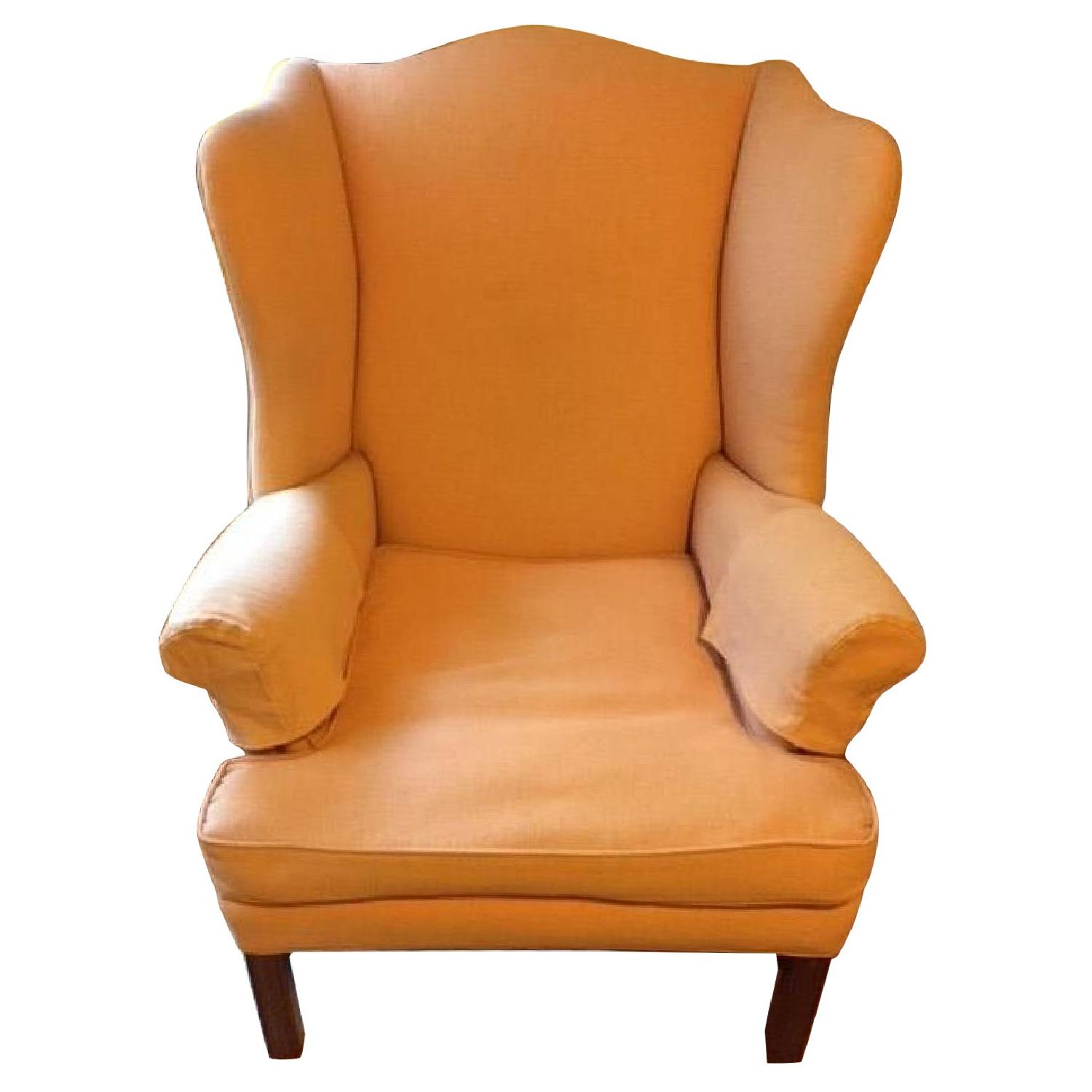 Antique Winged Arm Chair - image-0