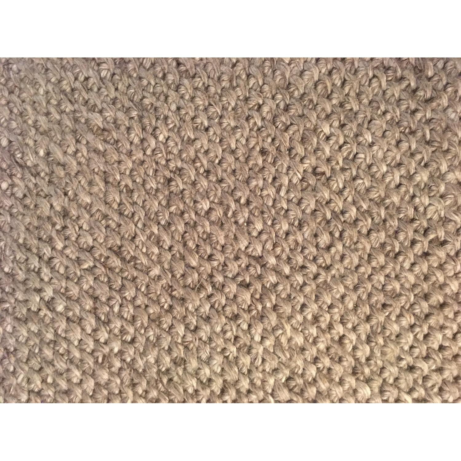 Crate & Barrel Yvonne Gray Wool Area Rug - image-4