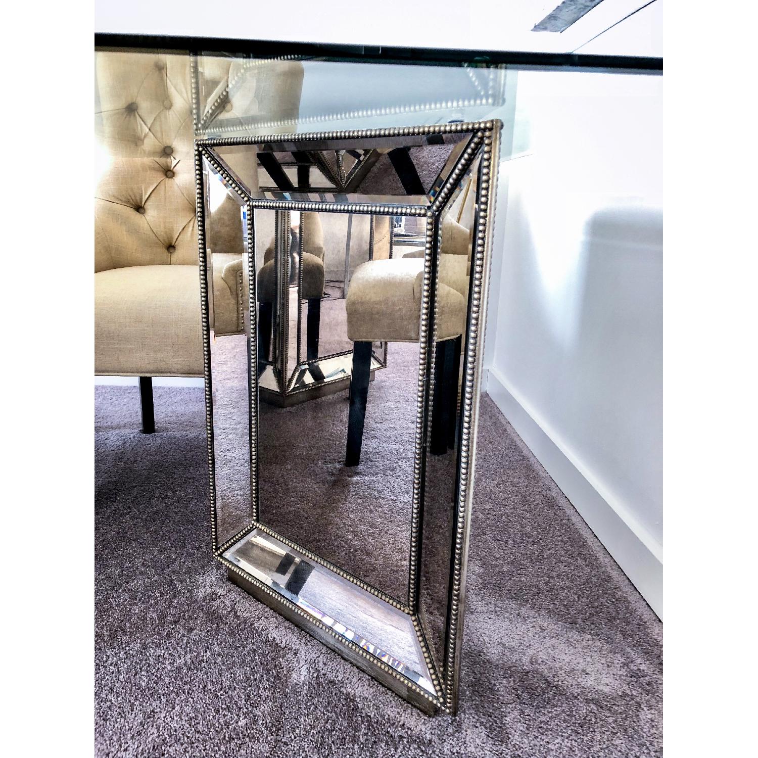 Macy's Sophia Mirrored Glass Dining Table - image-5