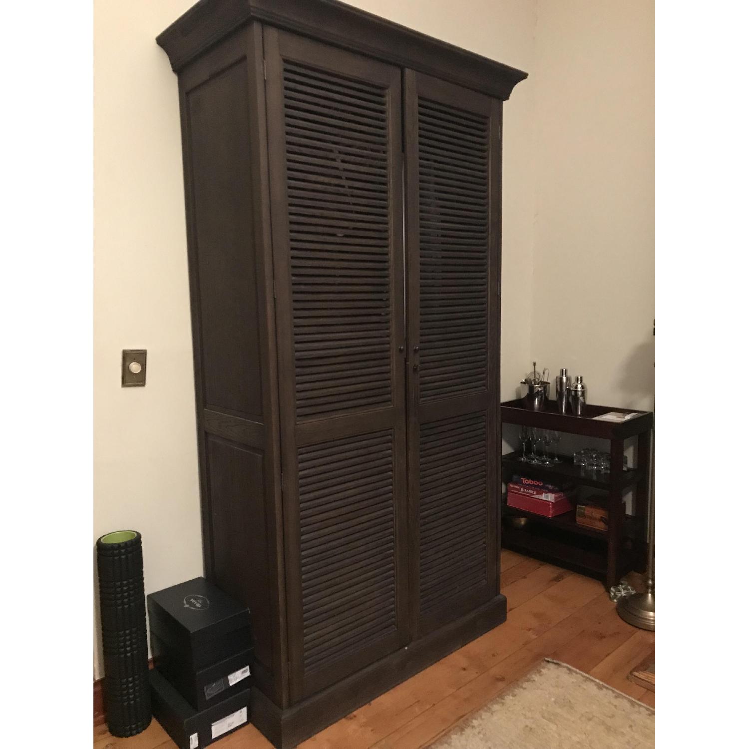 Restoration Hardware Shutter Double-Door Cabinet - image-3