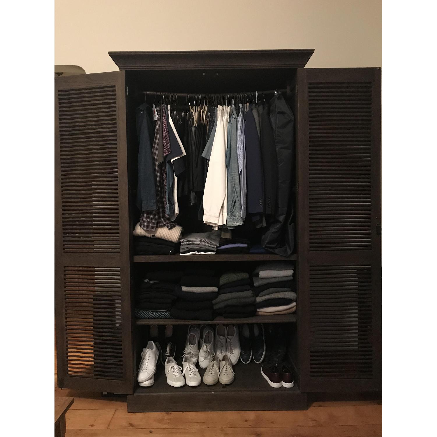 Restoration Hardware Shutter Double-Door Cabinet - image-4