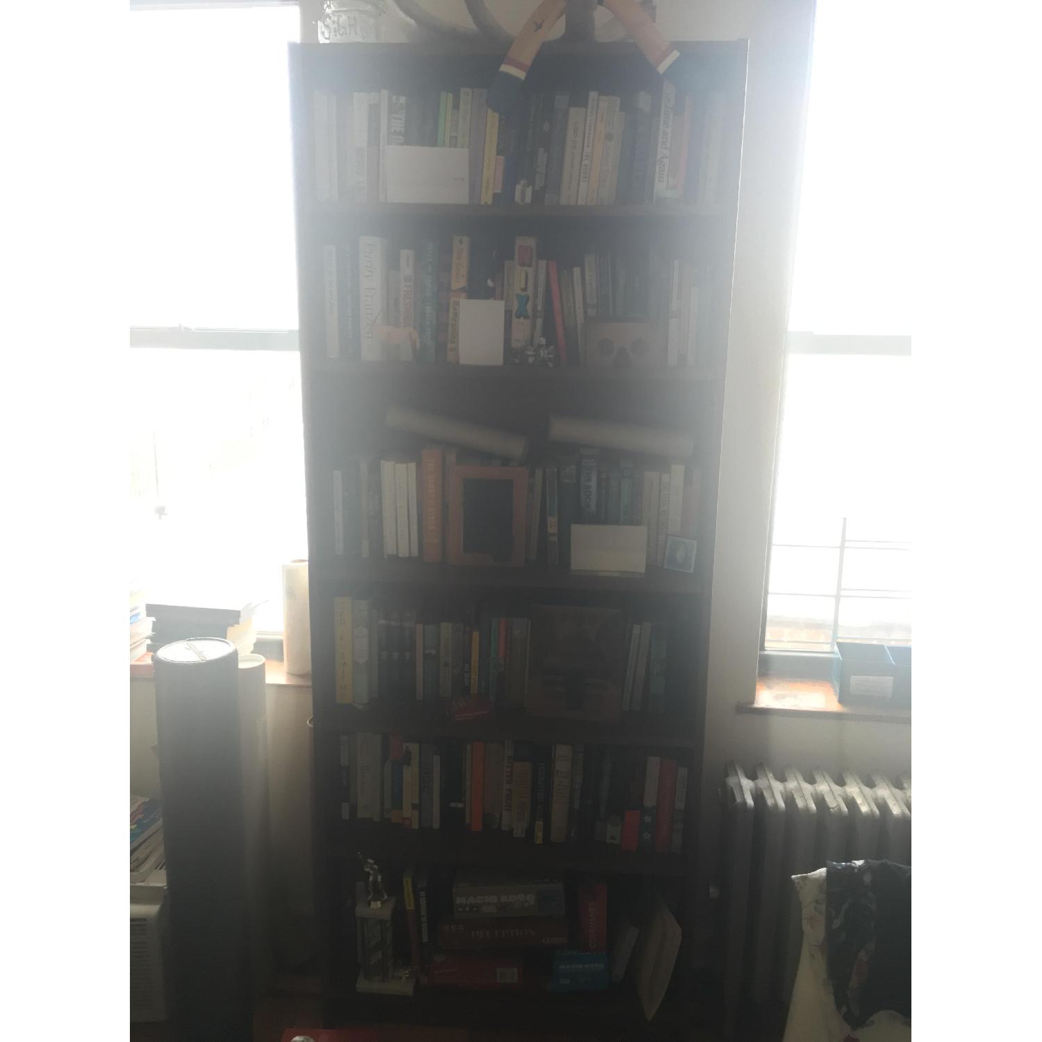 Ikea Billy Bookcases in Dark Brown - image-1