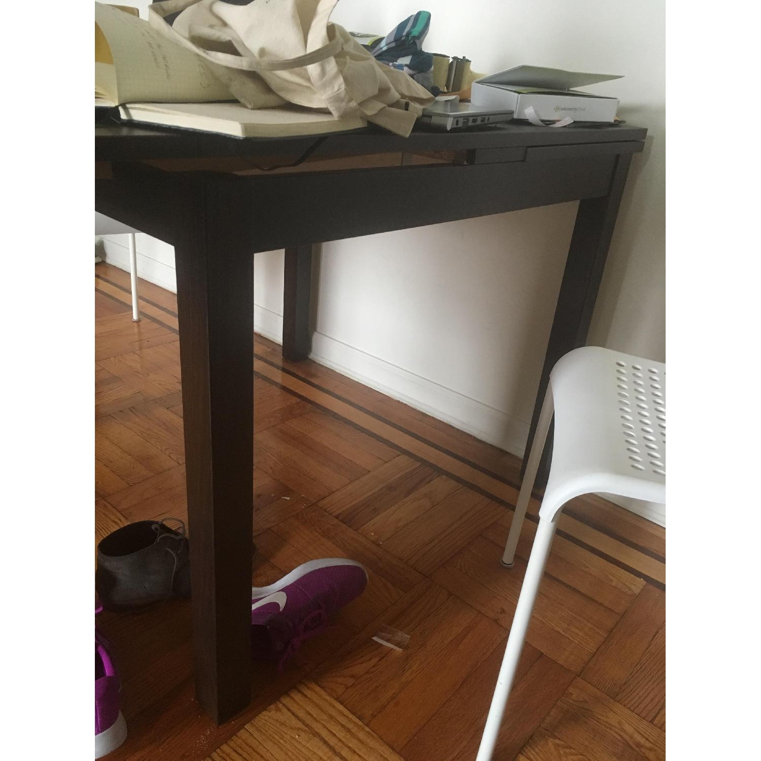 Ikea Bjursta Extendable Table in Brown-Black - image-3