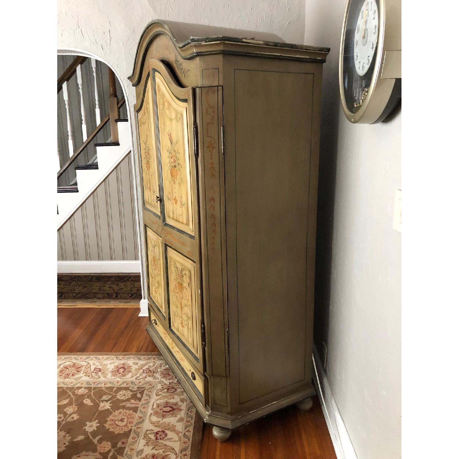 Hand Painted Wood Armoire - image-3