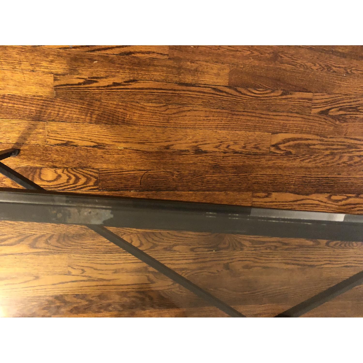 Glass & Iron Coffee Table - image-5