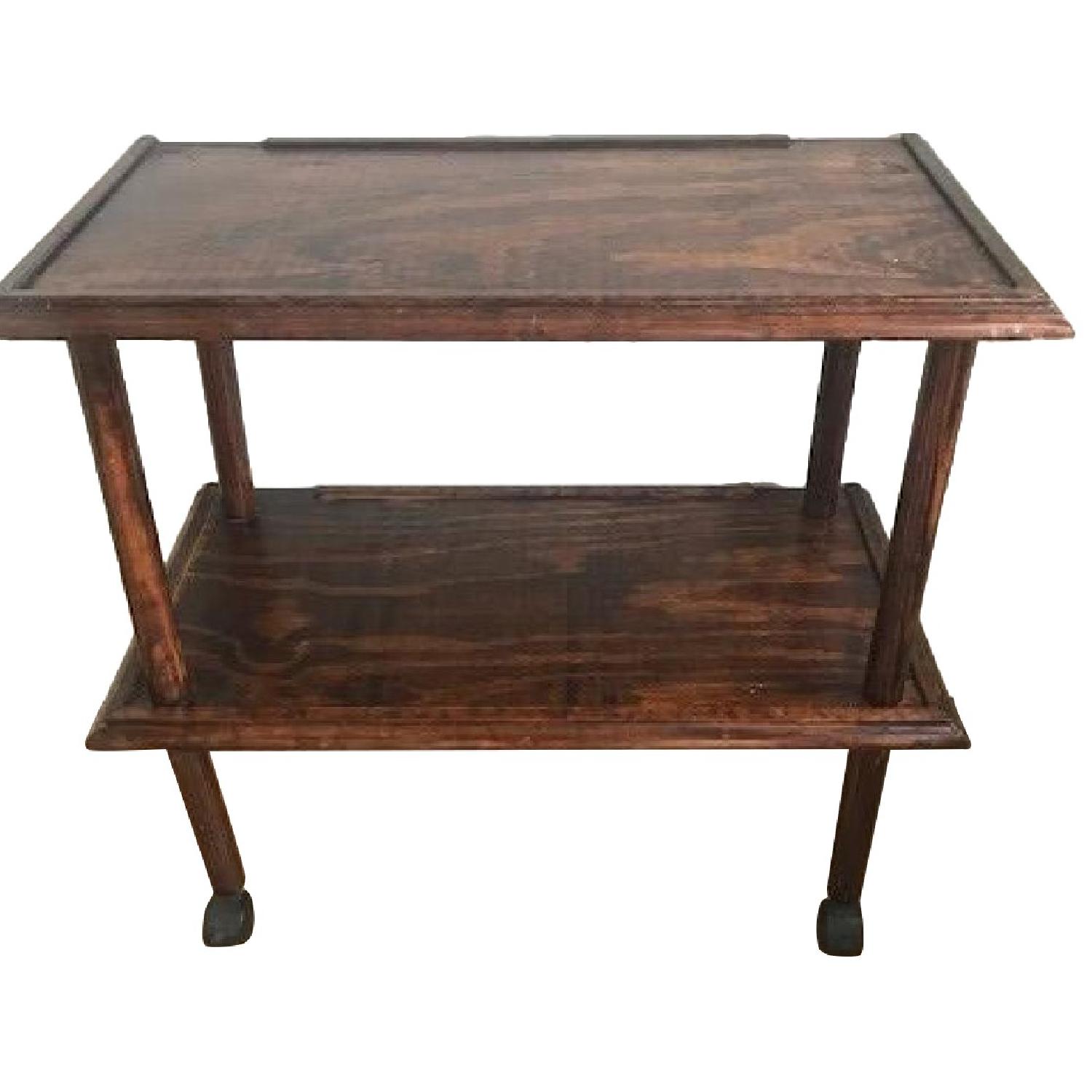 Dark Mahogany Bar Table - image-0
