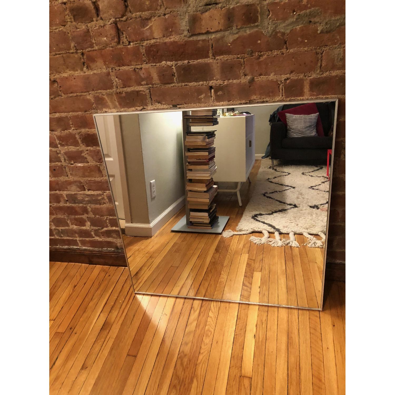 CB2 Infinity Mirror w/ Silver Frame AptDeco