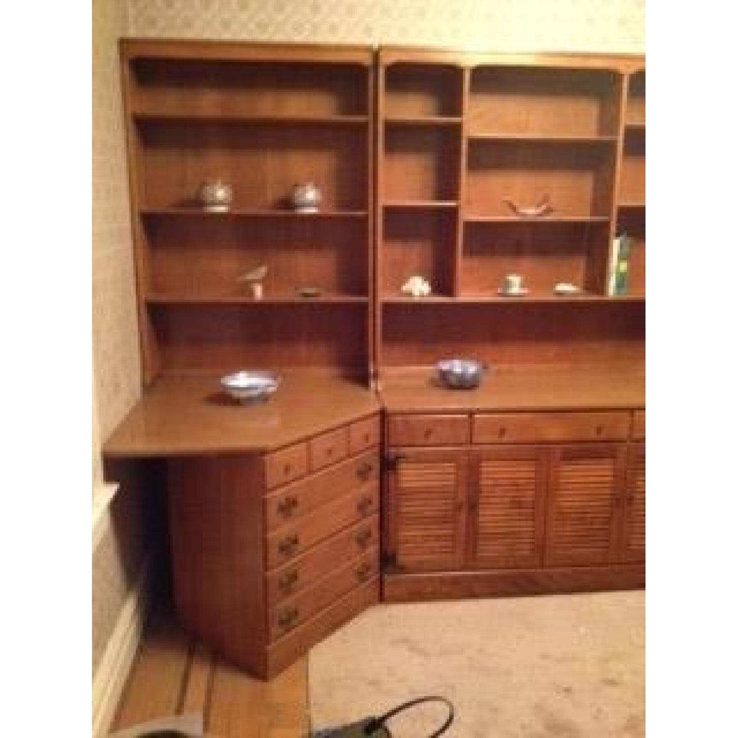 Ethan Allen Corner Desk w/ Bookcase - image-1