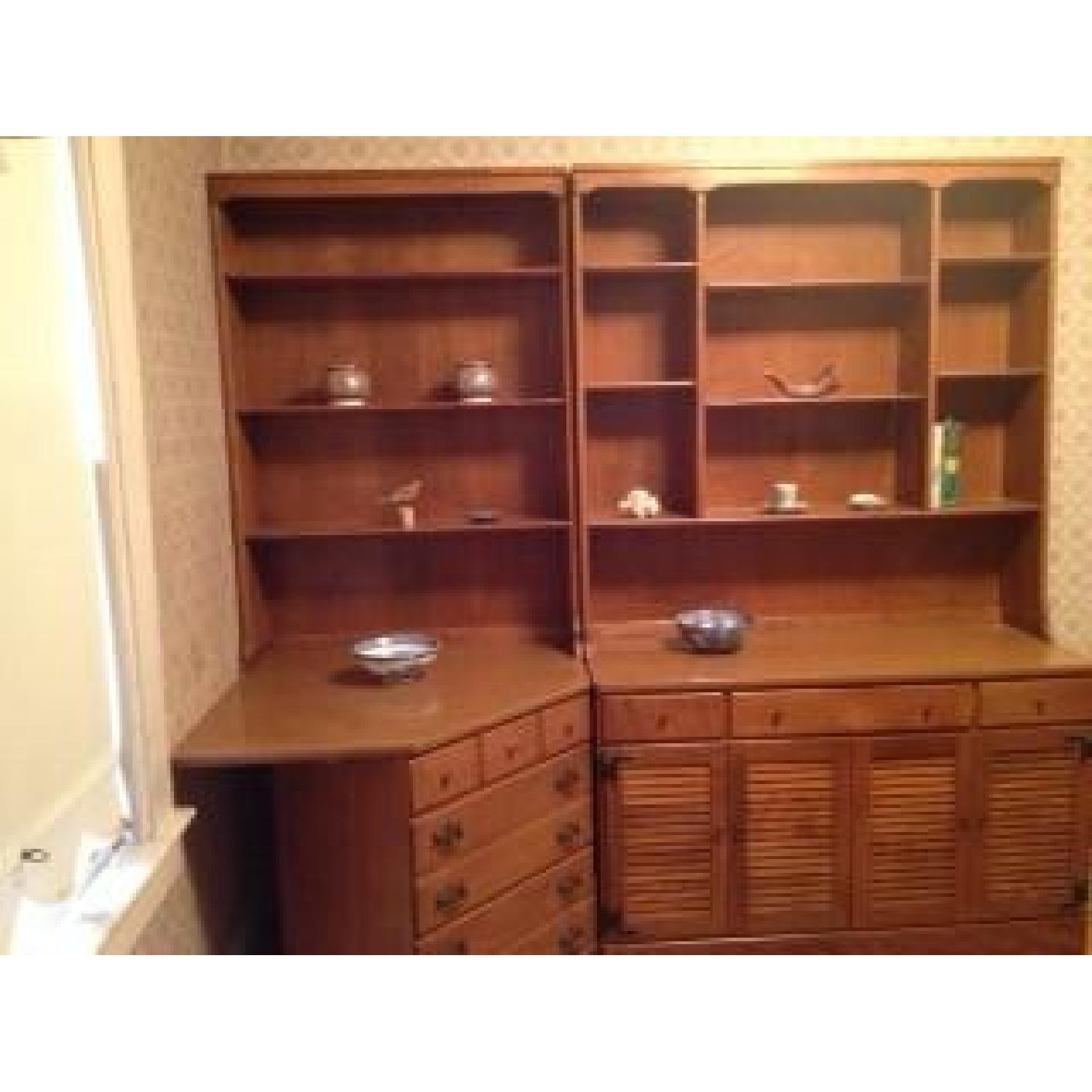 Ethan Allen Corner Desk w/ Bookcase - image-5