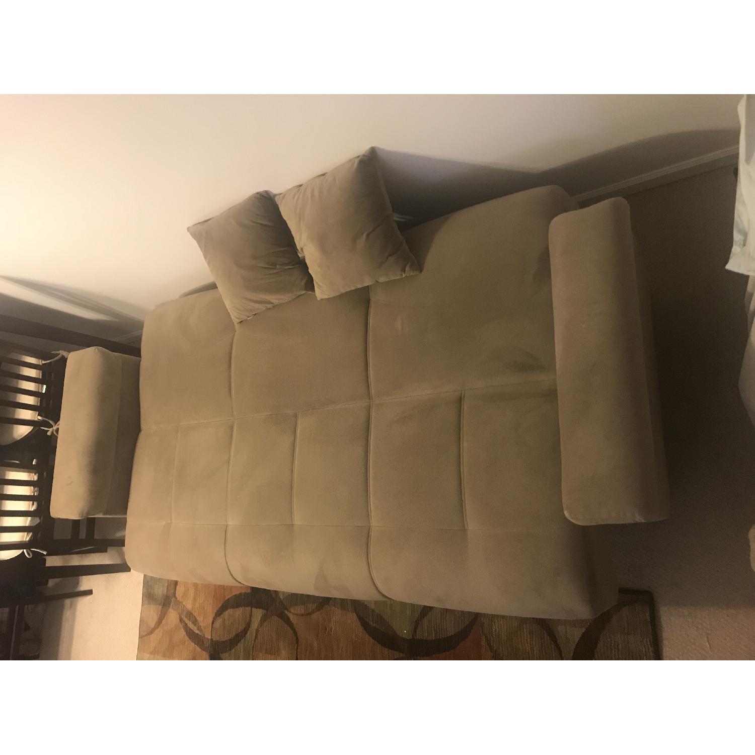 Istikbal Aspen Forest Brown Convertible Sofa AptDeco