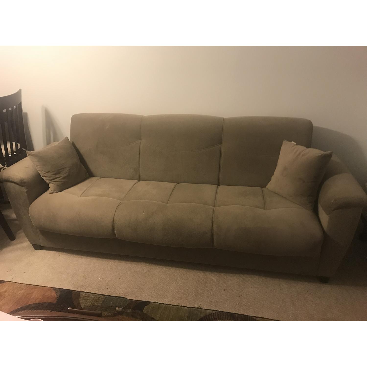 Istikbal Aspen Forest Brown Convertible Sofa AptDeco