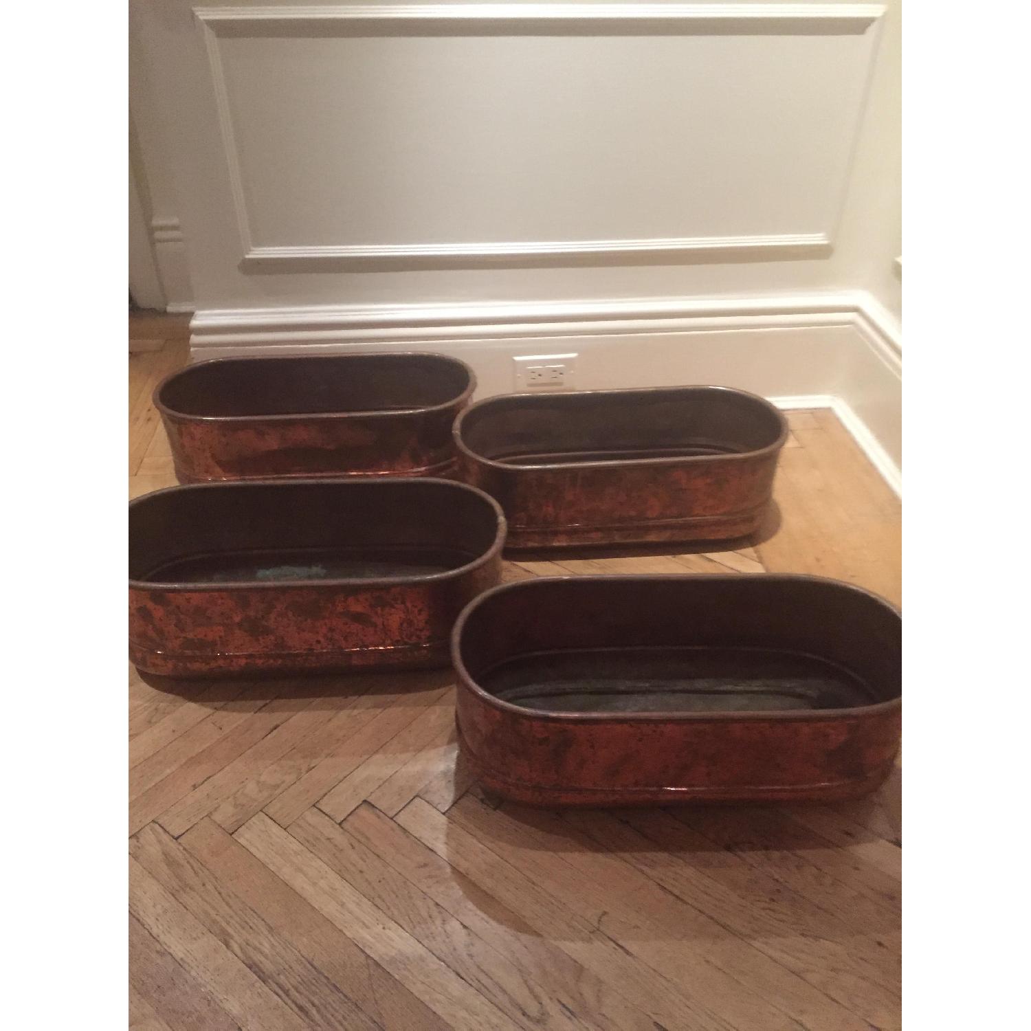 Antique Copper Planters - image-4