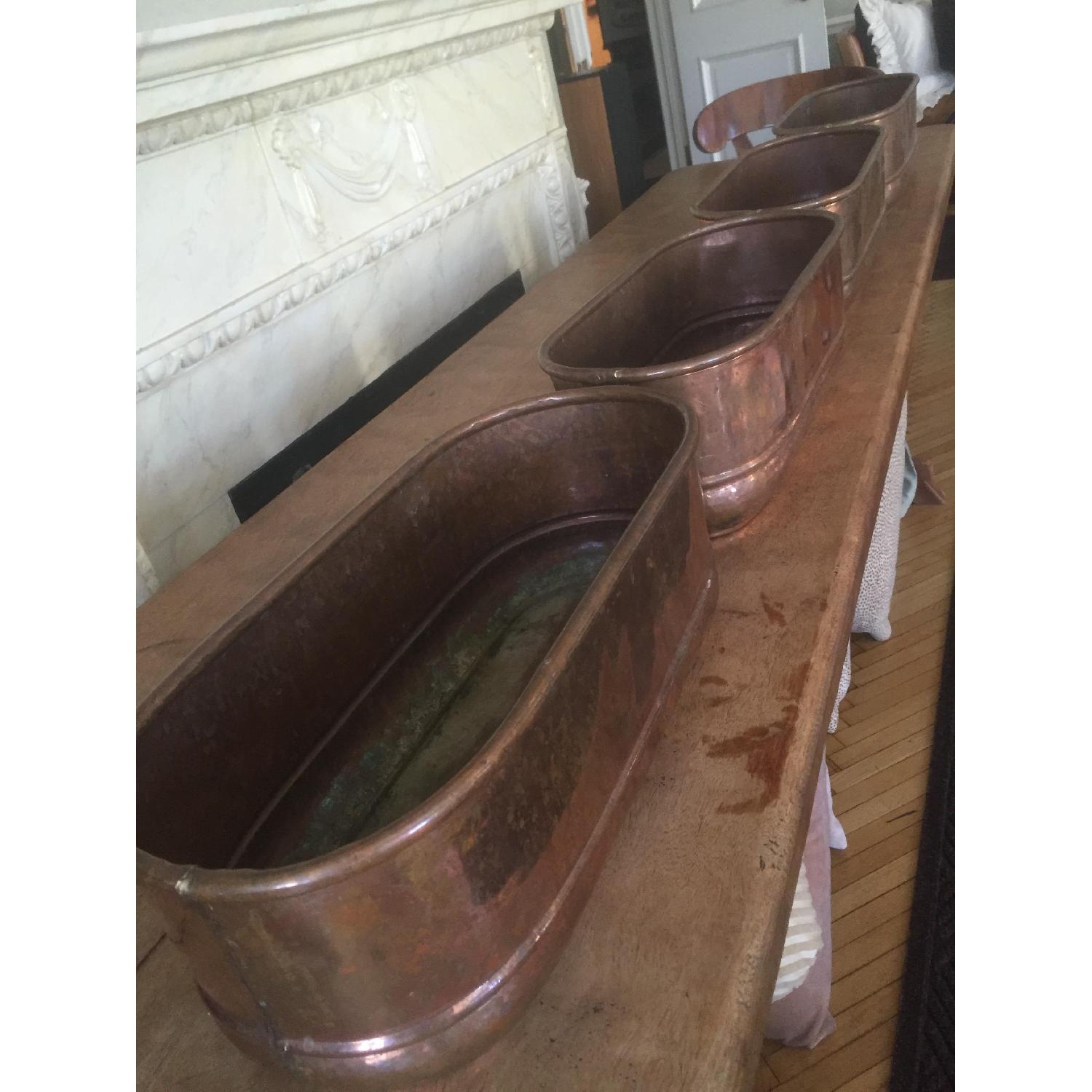 Antique Copper Planters - image-6