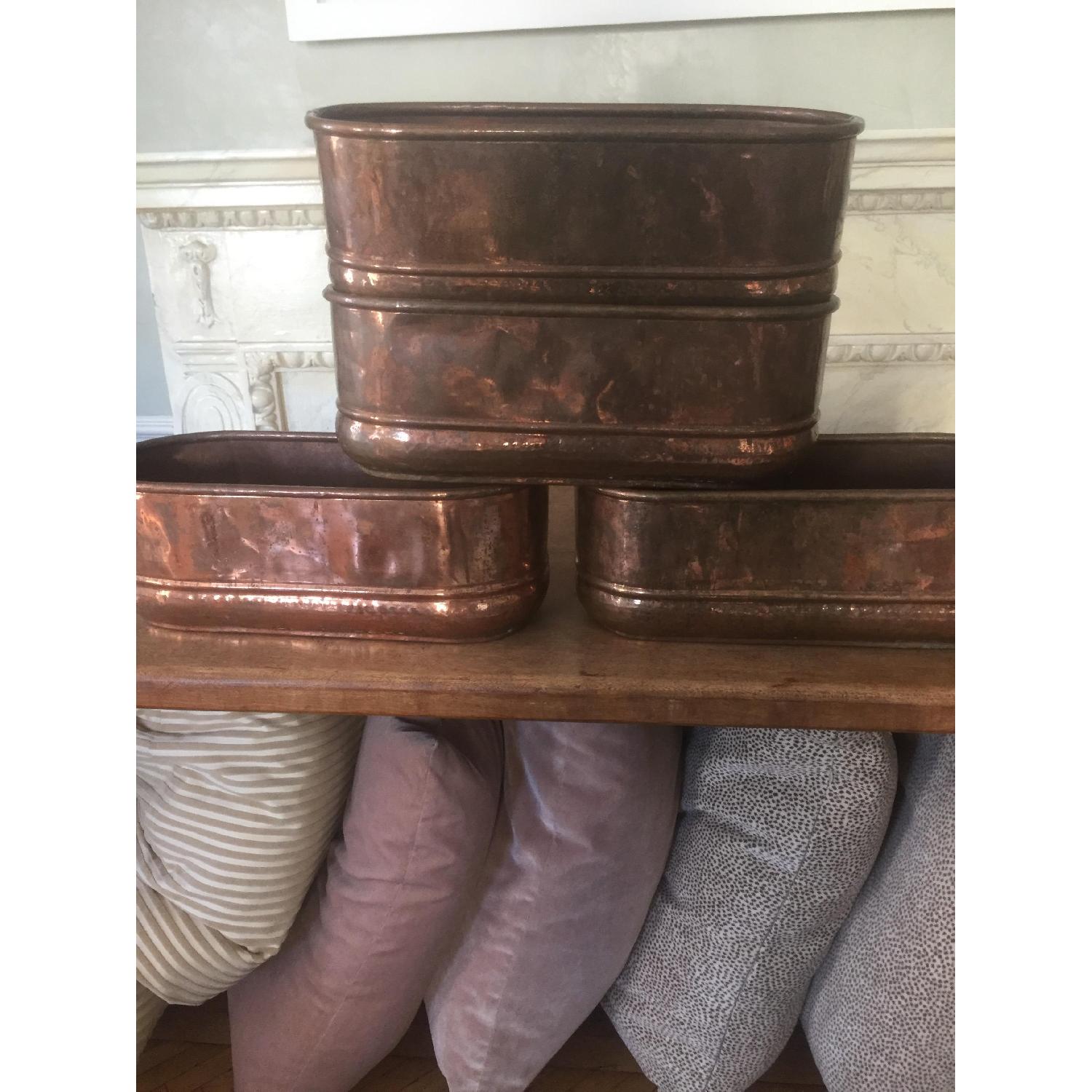 Antique Copper Planters - image-7