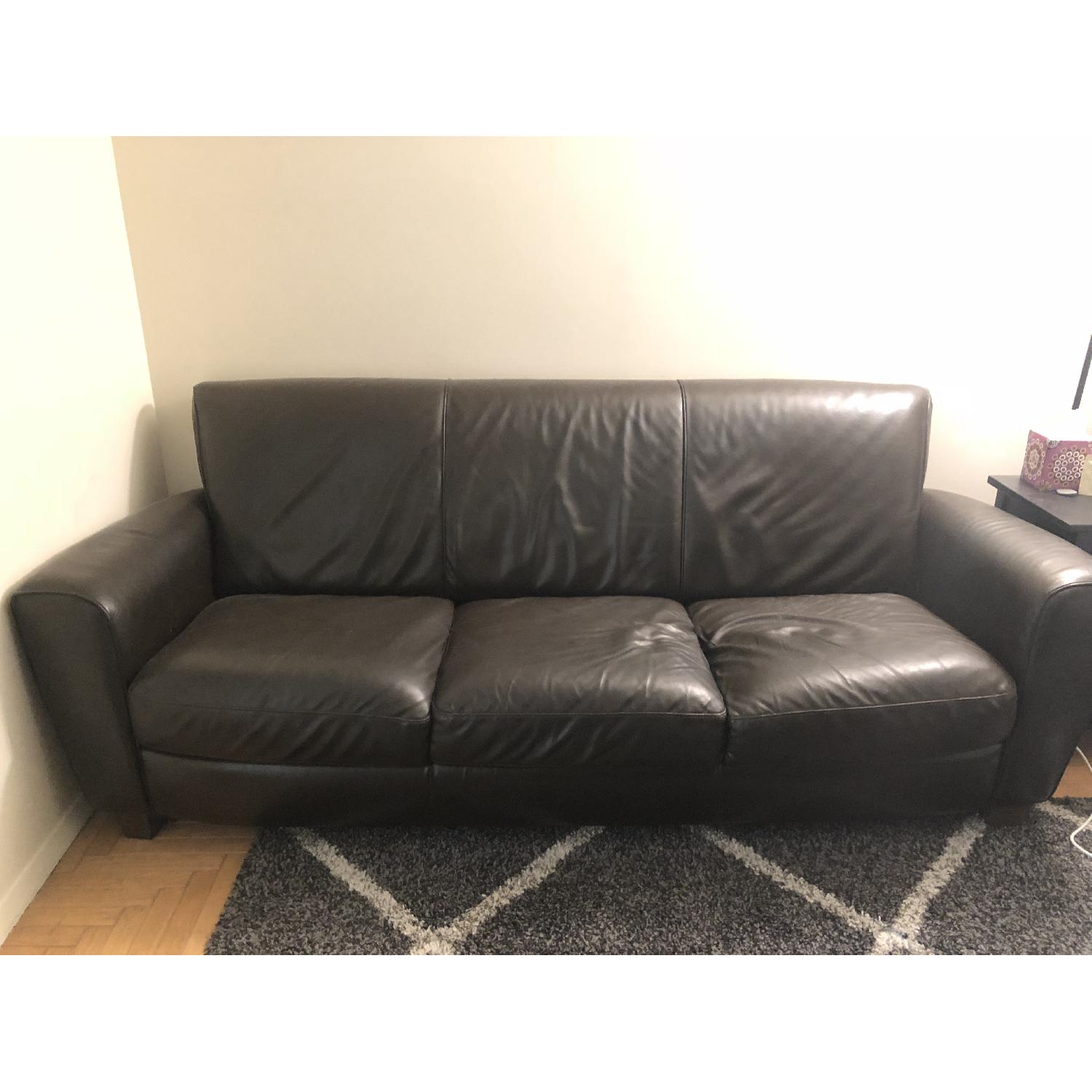 Natuzzi Italian Leather Sofa - image-1