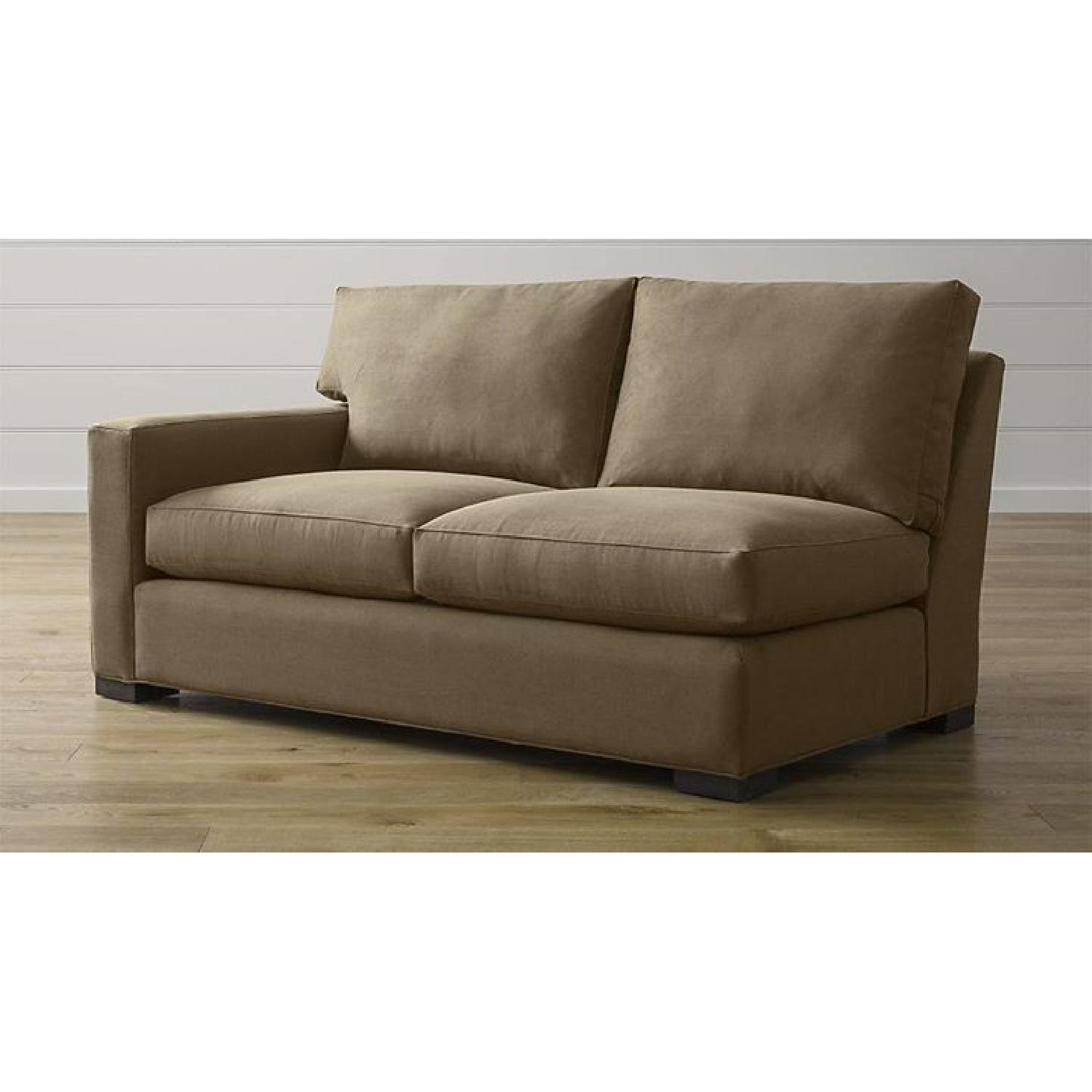 Crate & Barrel Axis Left Arm Apartment Sofa - image-5