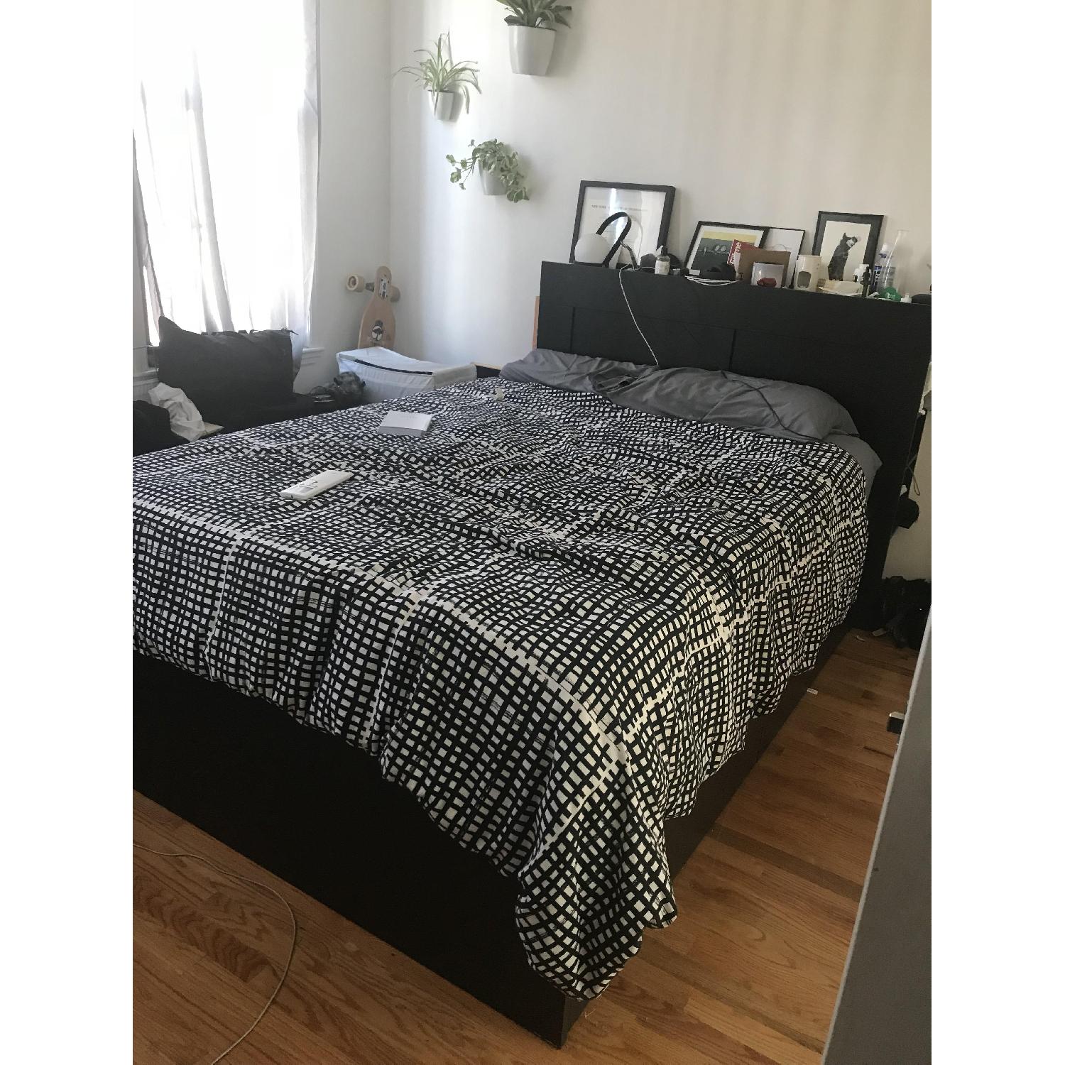 Ikea Brimnes Full Size Bed Frame w/ Storage & Headboard - image-2