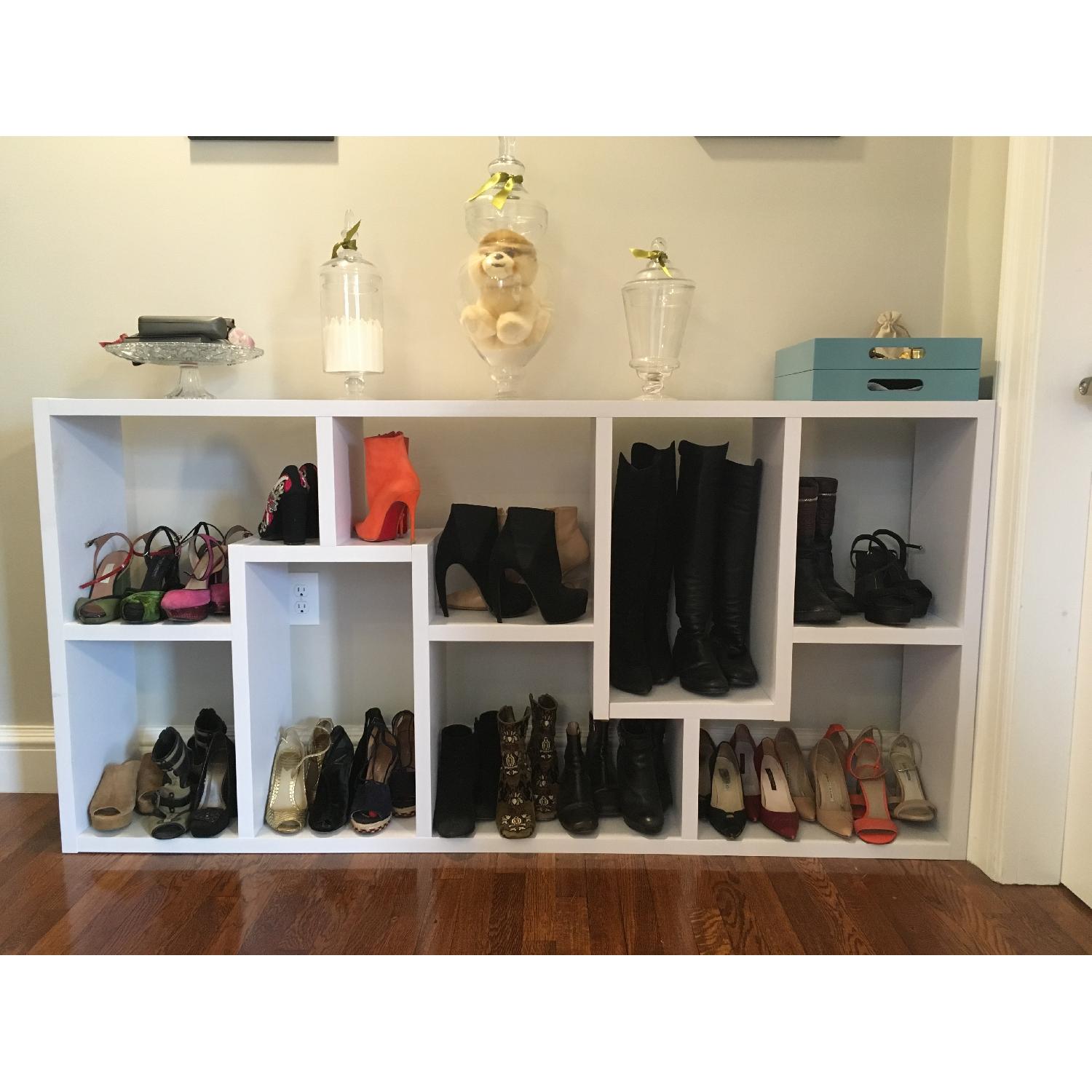 Hokku Designs White Geometric Bookcase - image-2