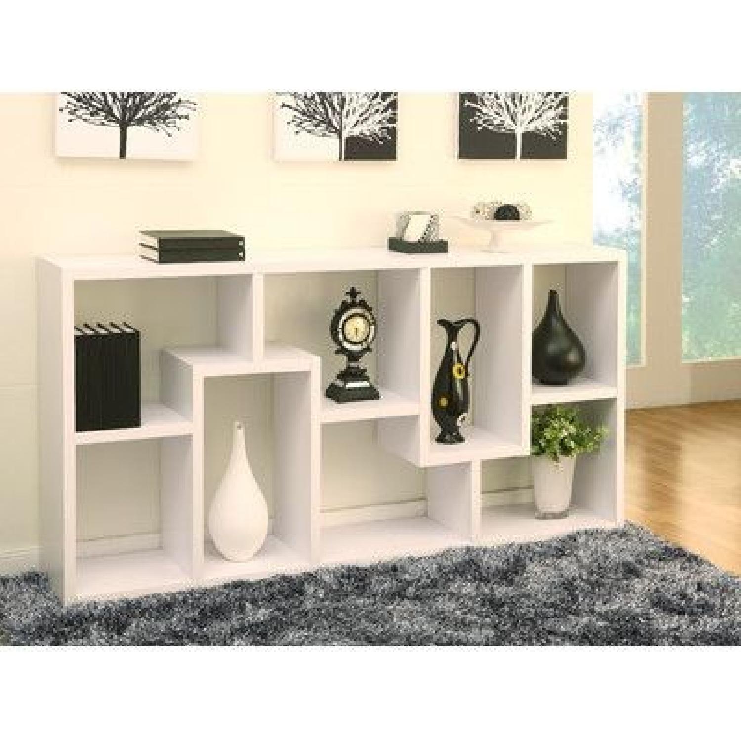 Hokku Designs White Geometric Bookcase - image-4