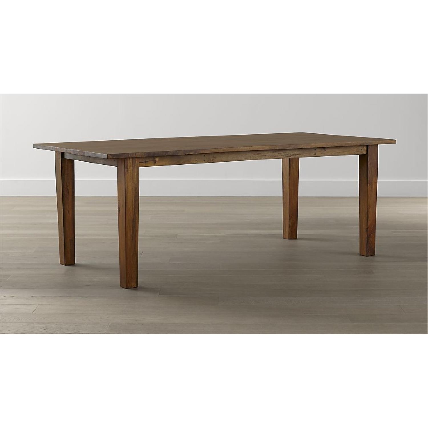 Crate & Barrel Basque Honey Dining Table w/ 6 Chairs - image-2