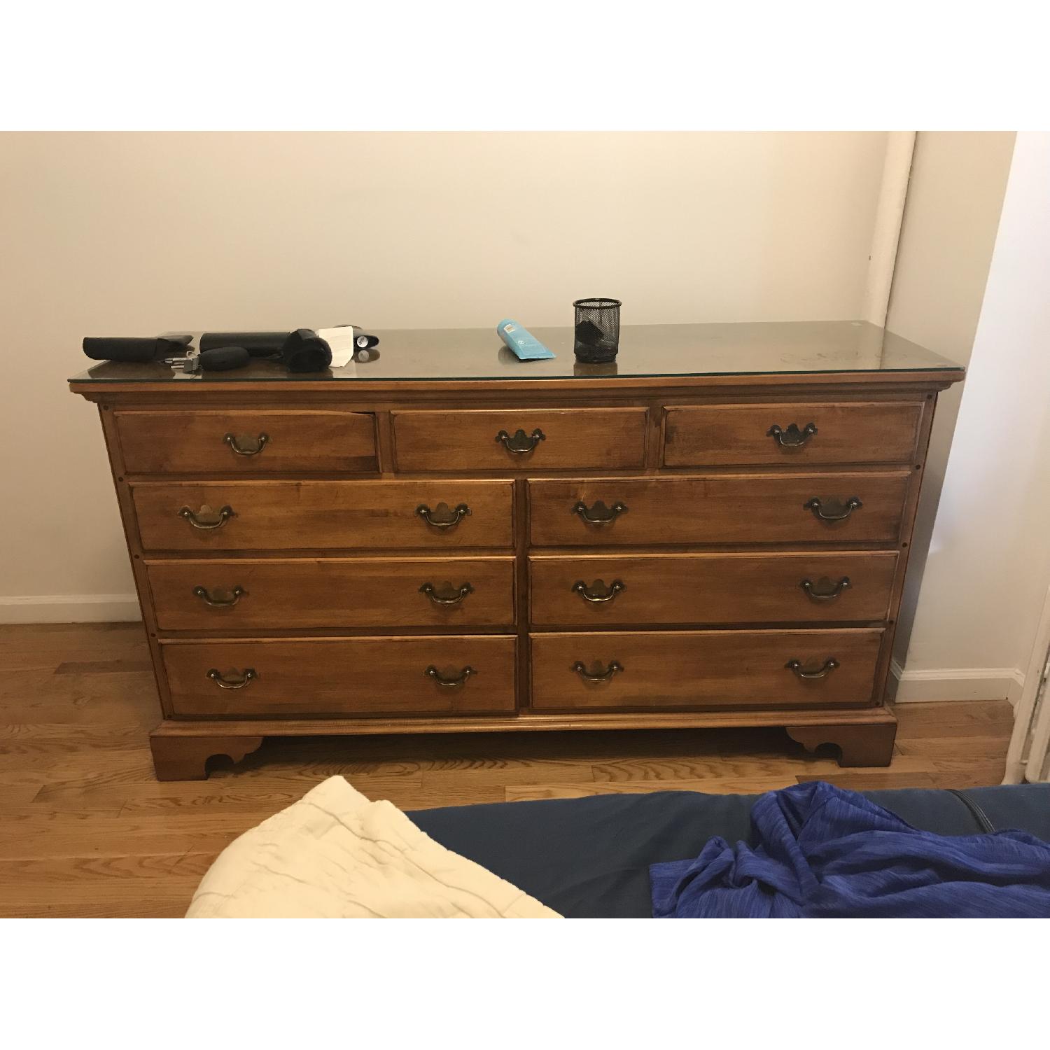 Oak 9 Drawer Dresser - image-1