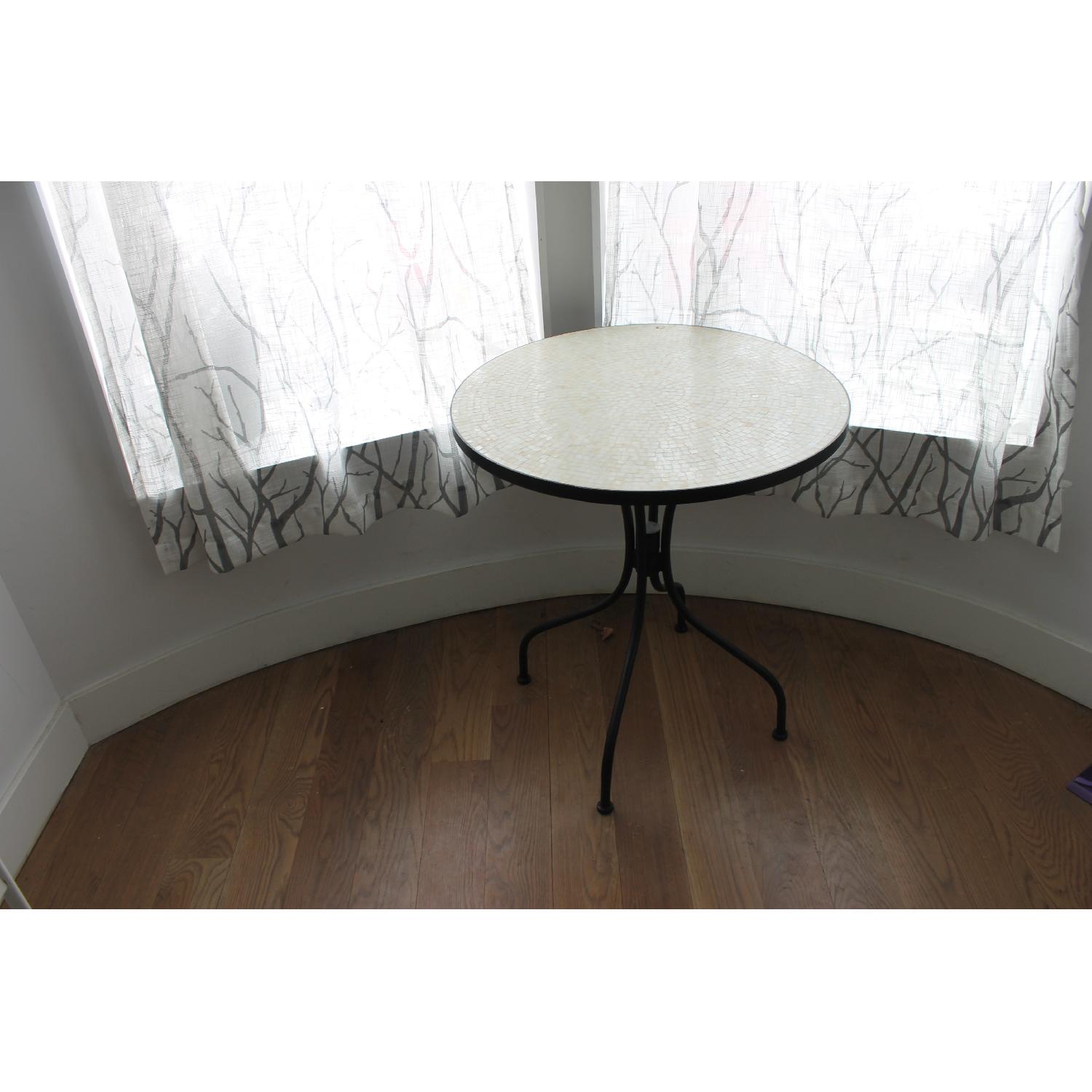 World Market Round Tortoise Cadiz Outdoor Bistro Table - image-1