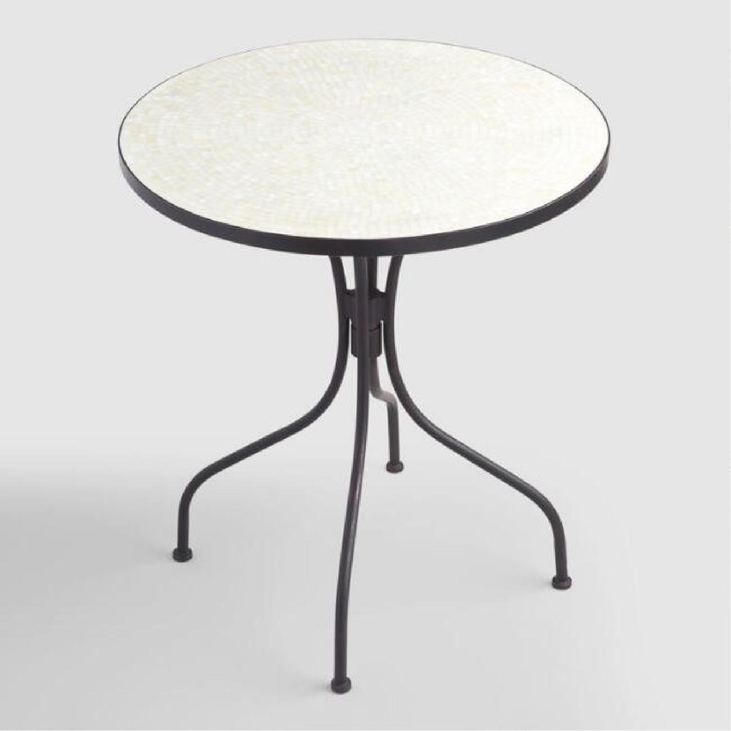 World Market Round Tortoise Cadiz Outdoor Bistro Table - image-5