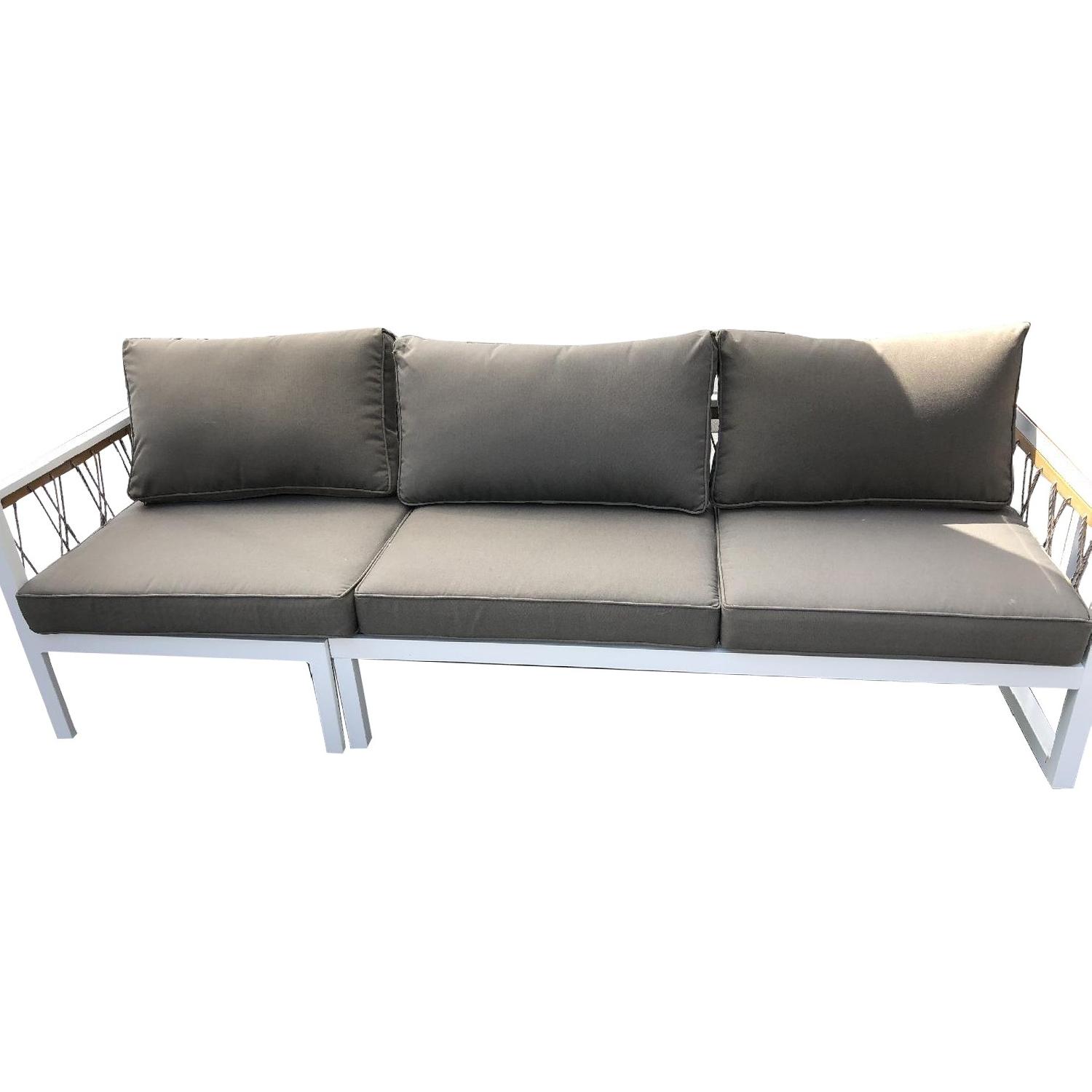 Outdoor Metal Sofa AptDeco