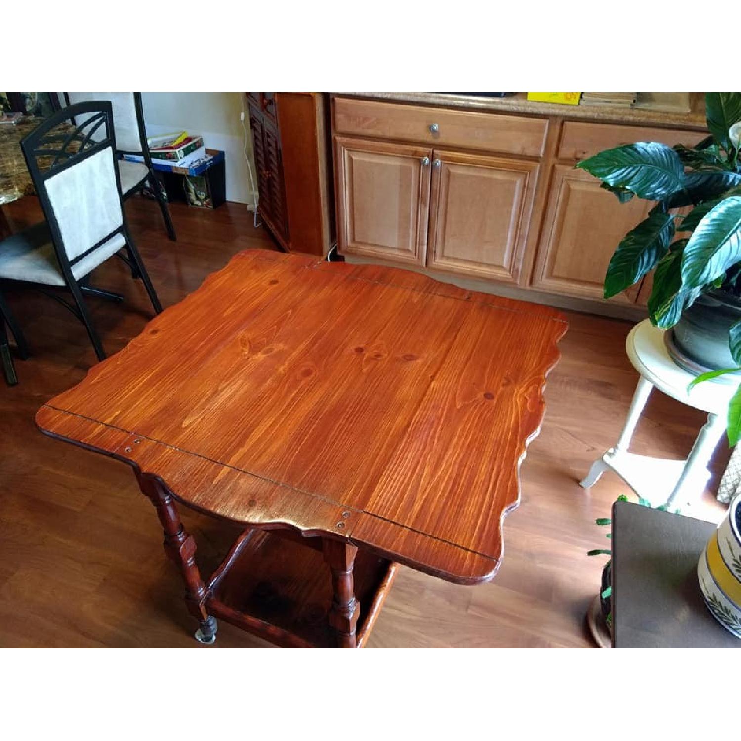 Antique Drop Leaf Tea/Bar Cart/Server - image-3