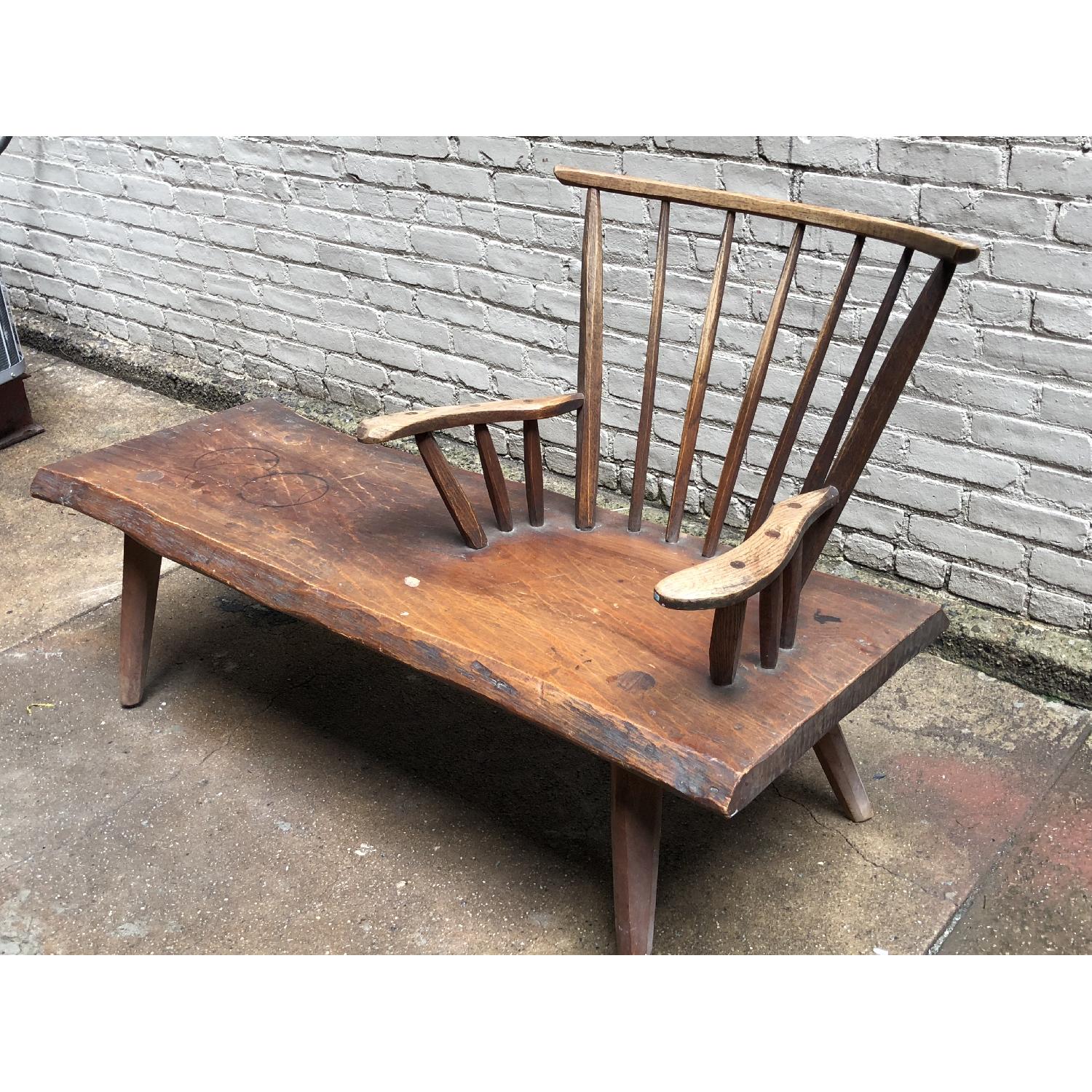 Vintage Hunt Country Furniture Bench Table AptDeco