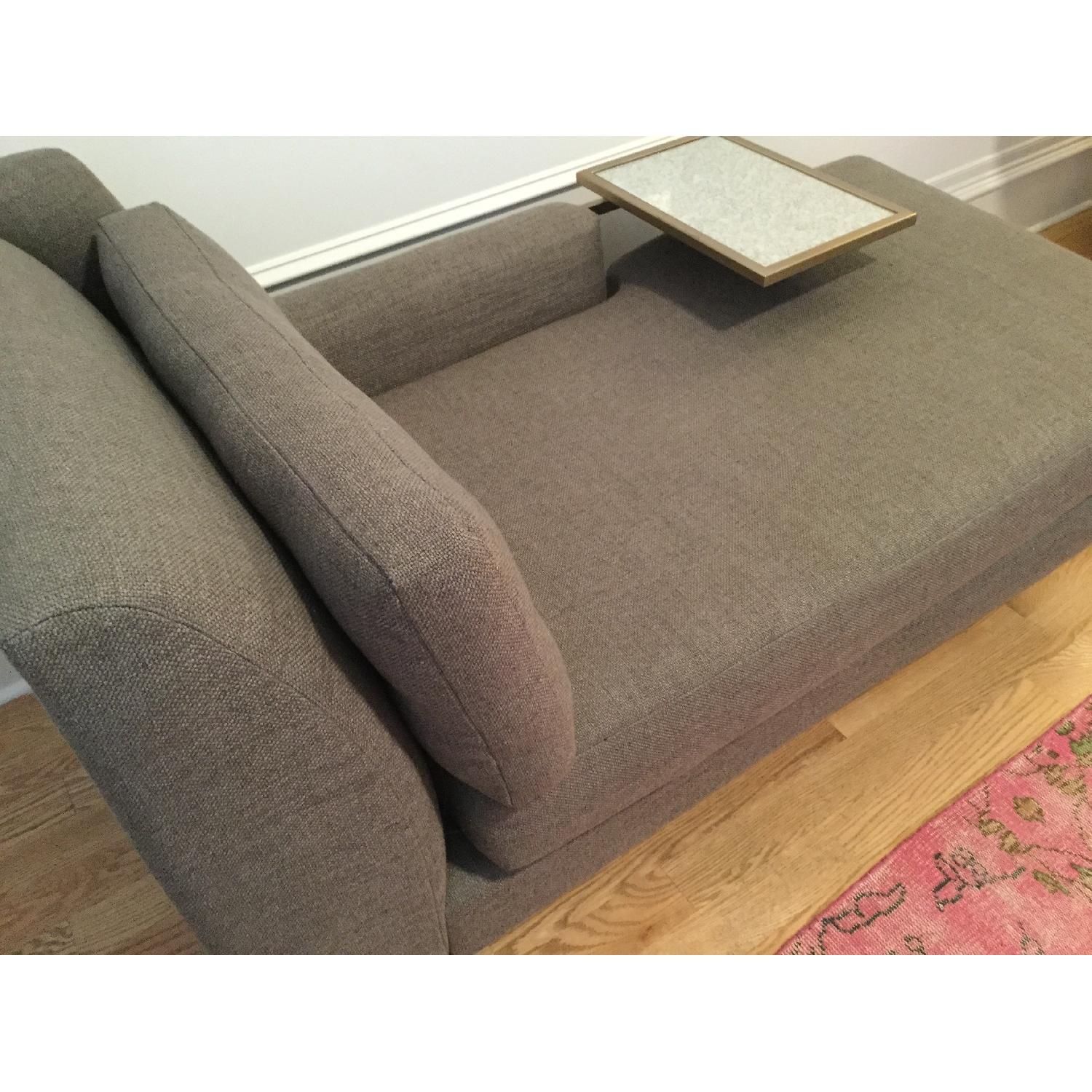 West Elm Myles Foxed Mirror C-Side Table in Light Bronze - image-8