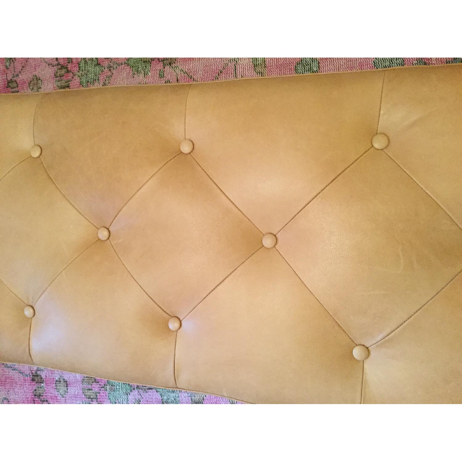 Article Tufted Blonde Leather Rectangular Ottoman - image-5