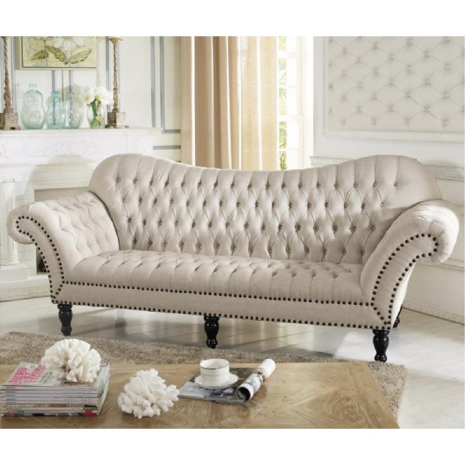 Baxton Studio Bostwick Victorian Loveseat - image-1