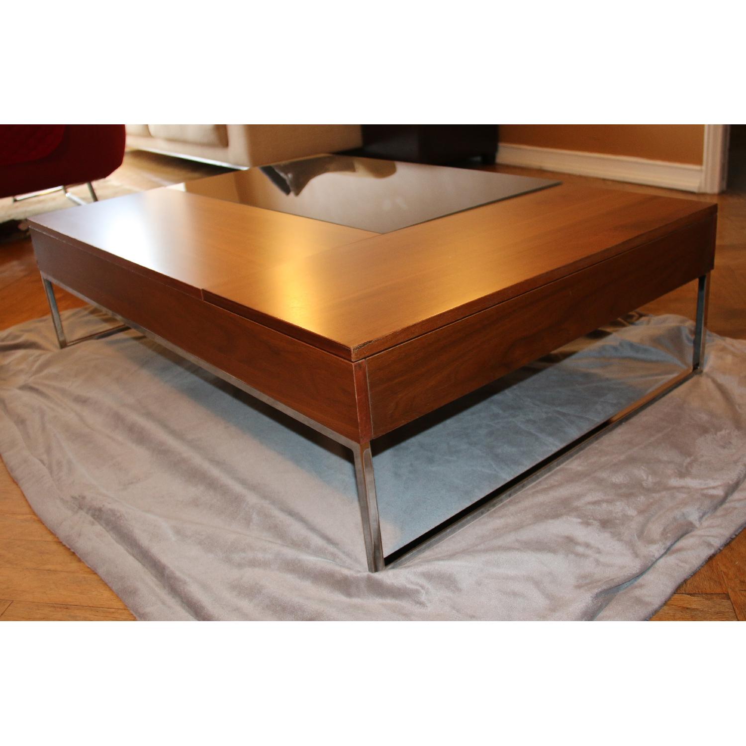BoConcept Chiva Hidden Storage Coffee Table in Walnut/Glass - image-8