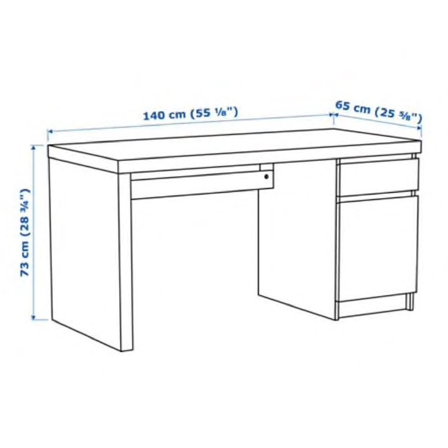 Ikea Malm White Desk - image-5