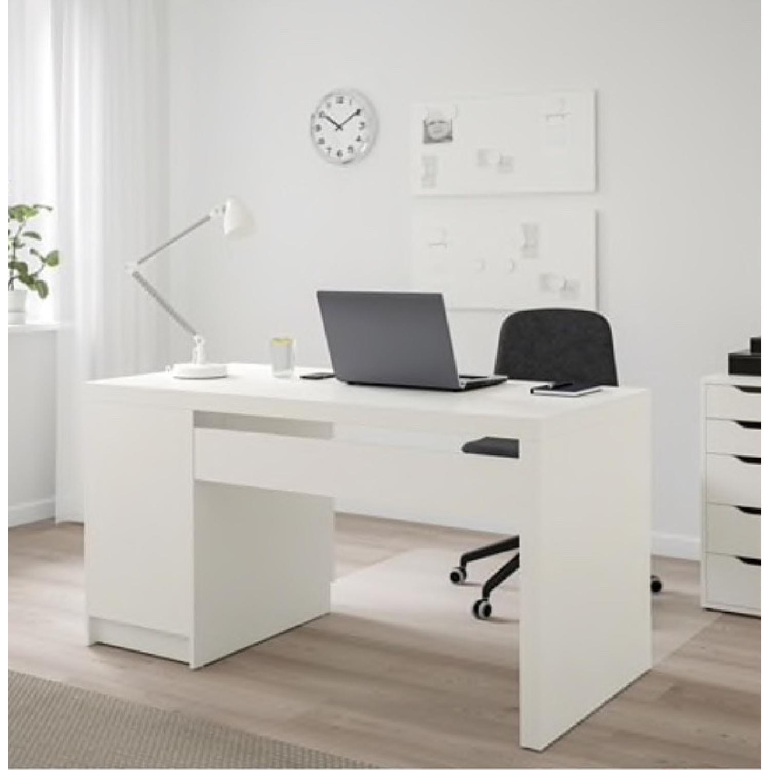 Ikea Malm White Desk - image-6
